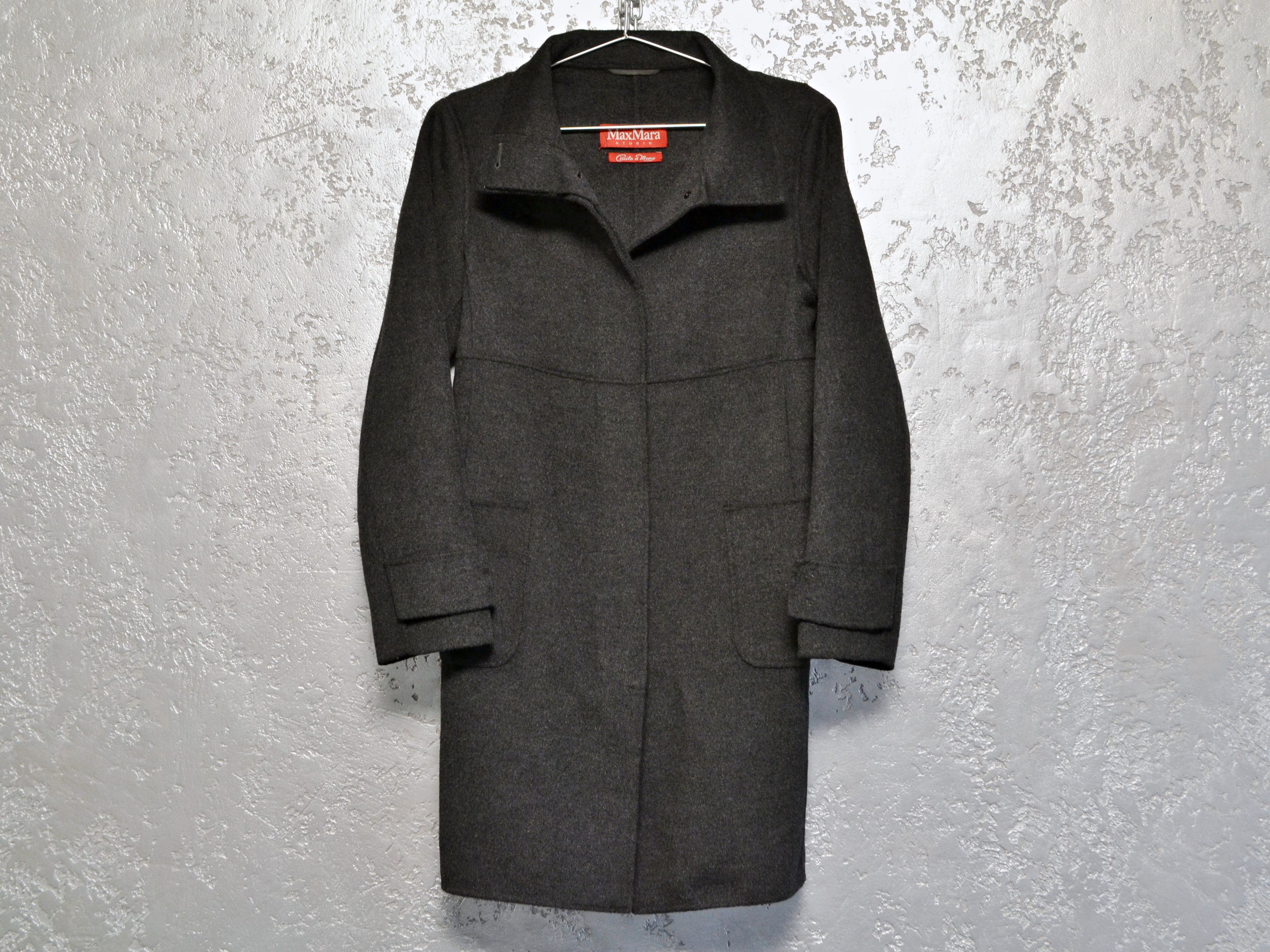 Max Mara Max Mara Studio Cucito A Mano Angora Rabbit Wool Coat Size S / US 4 / IT 40 - 1 Thumbnail