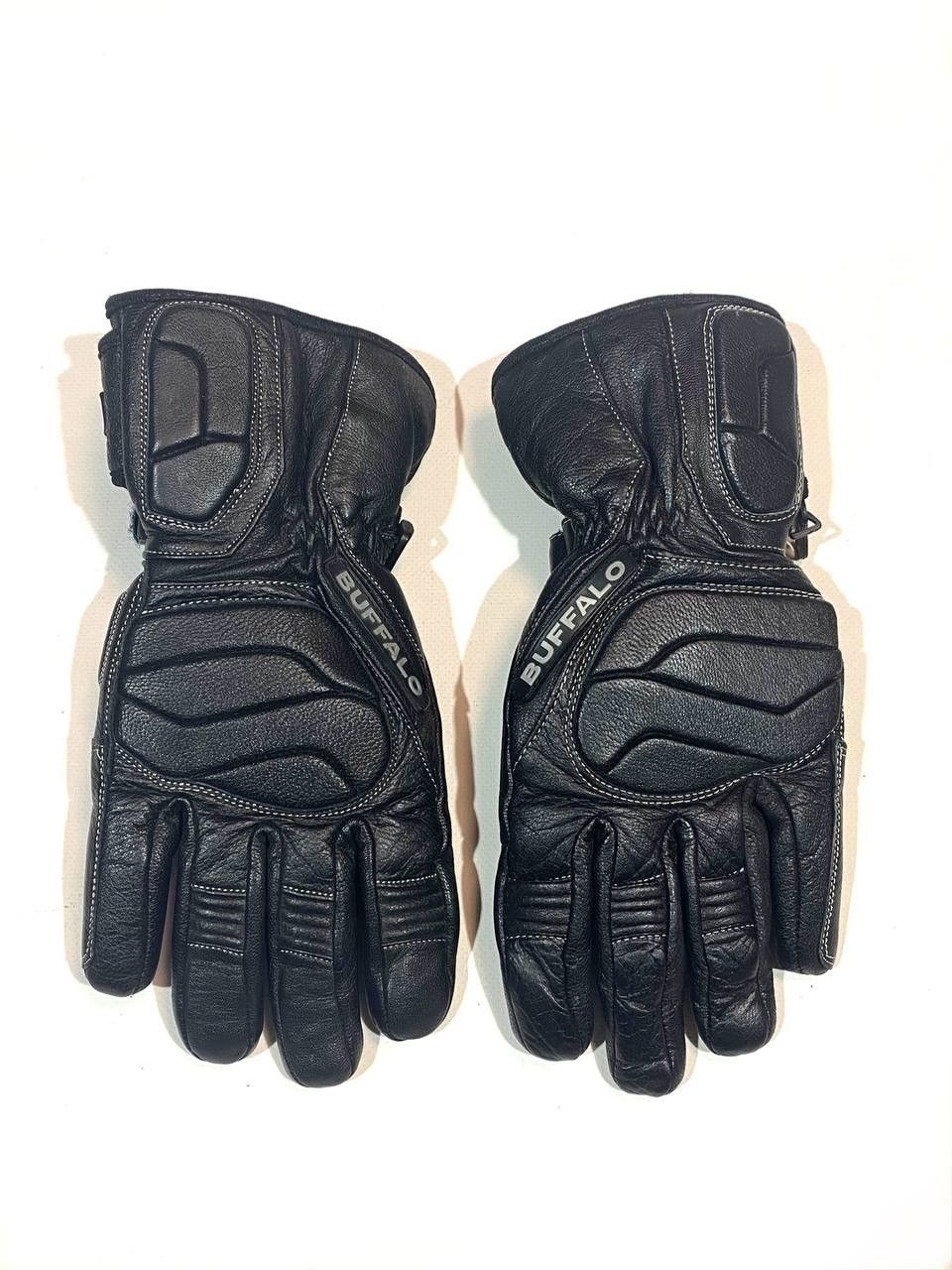Leather Buffalo Leather Racing Moto Gloves Size ONE SIZE - 1 Thumbnail