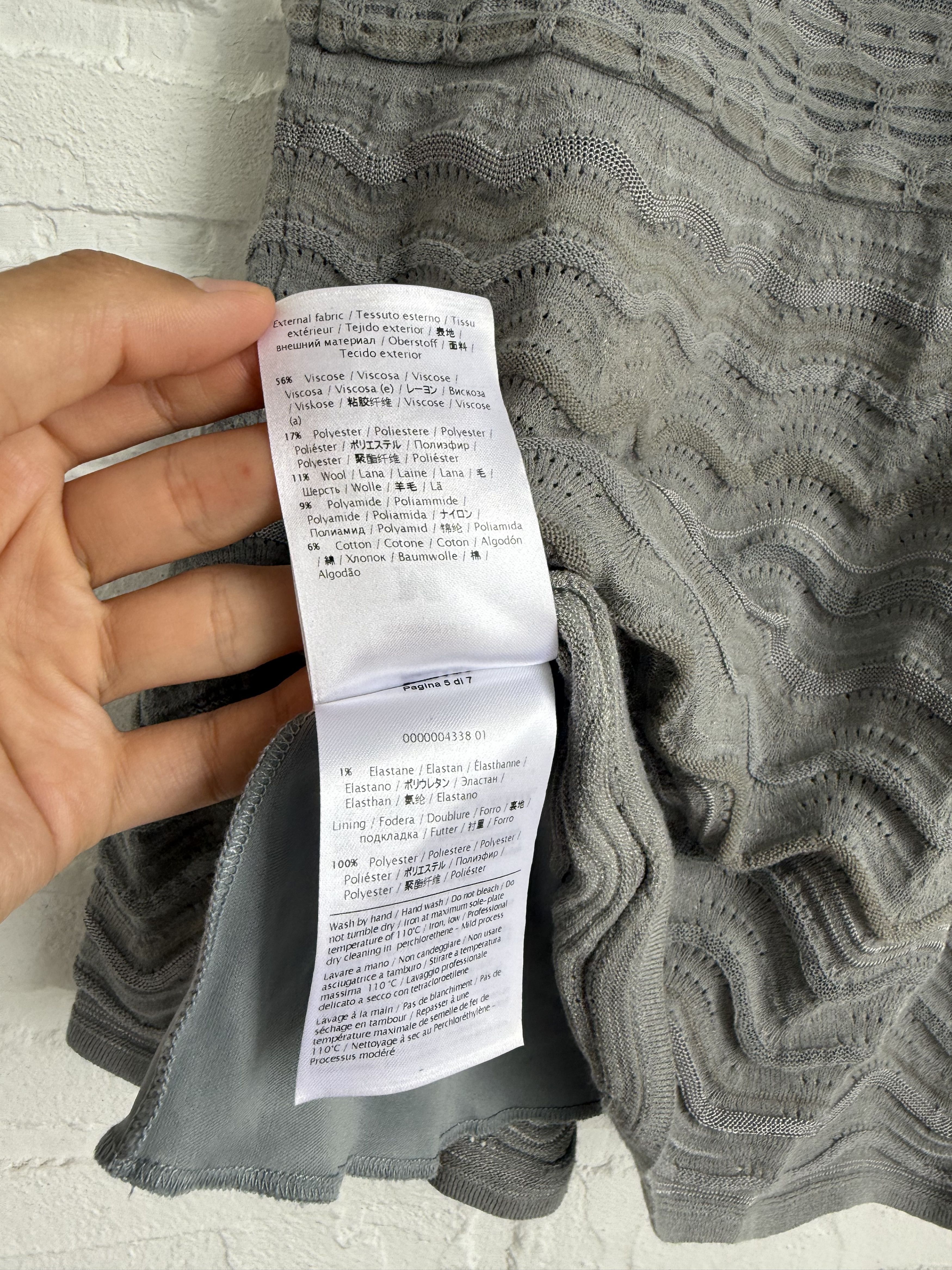 Missoni M Missoni knit gray skirt Size 28" / US 6 / IT 42 - 3 Thumbnail