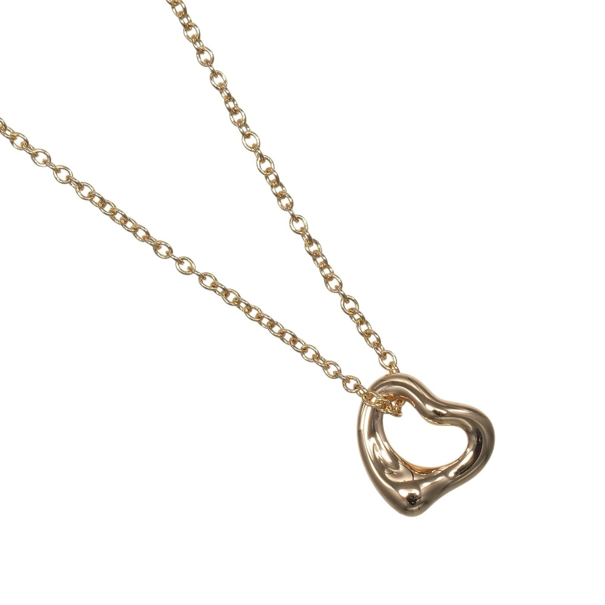 Tiffany & Co. Open Heart Necklace, 7mm Model, 18K Pink Gold 
