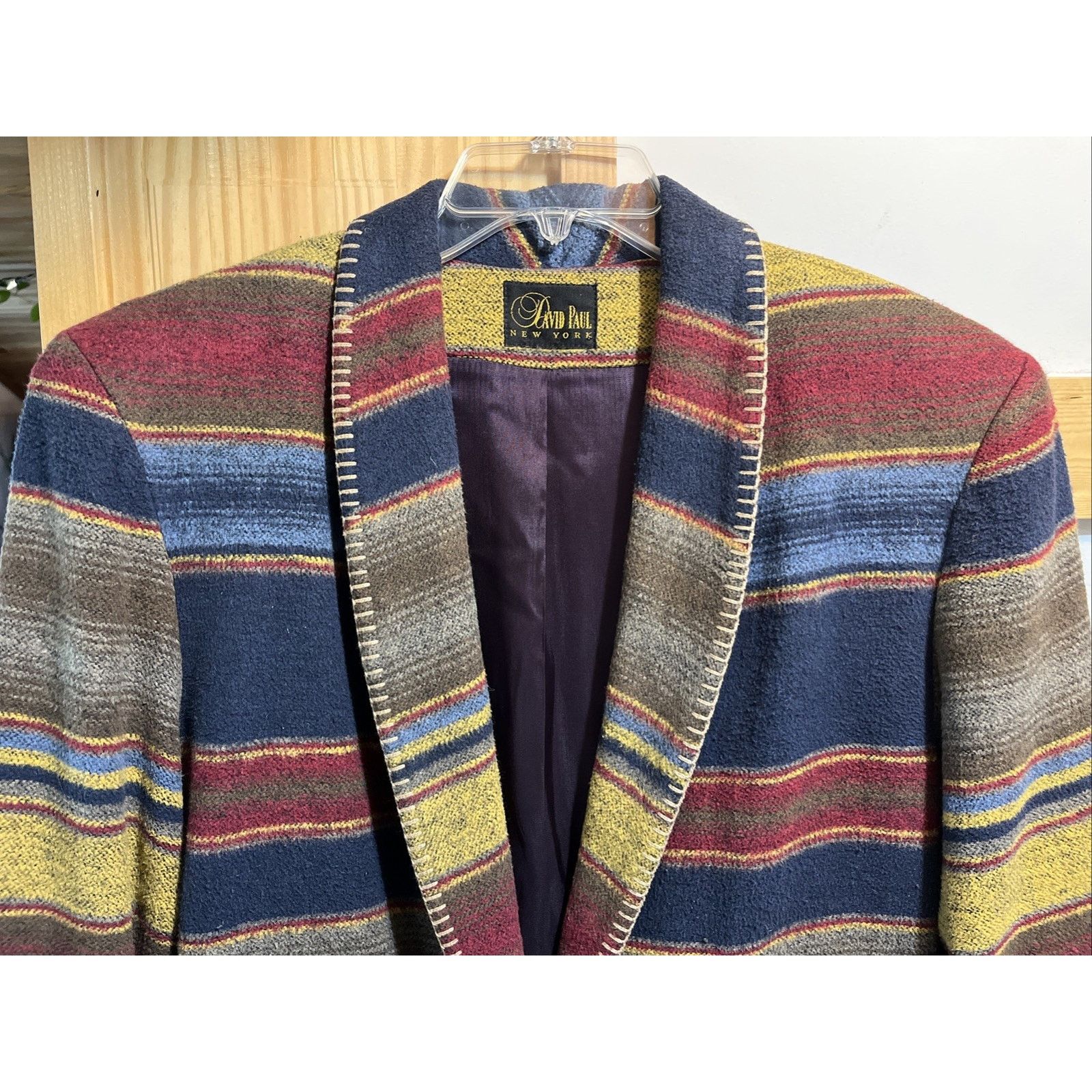 Other VTG David Paul Southwestern Blazer Womens M Cotton Acrylic Size M / US 6-8 / IT 42-44 - 4 Thumbnail