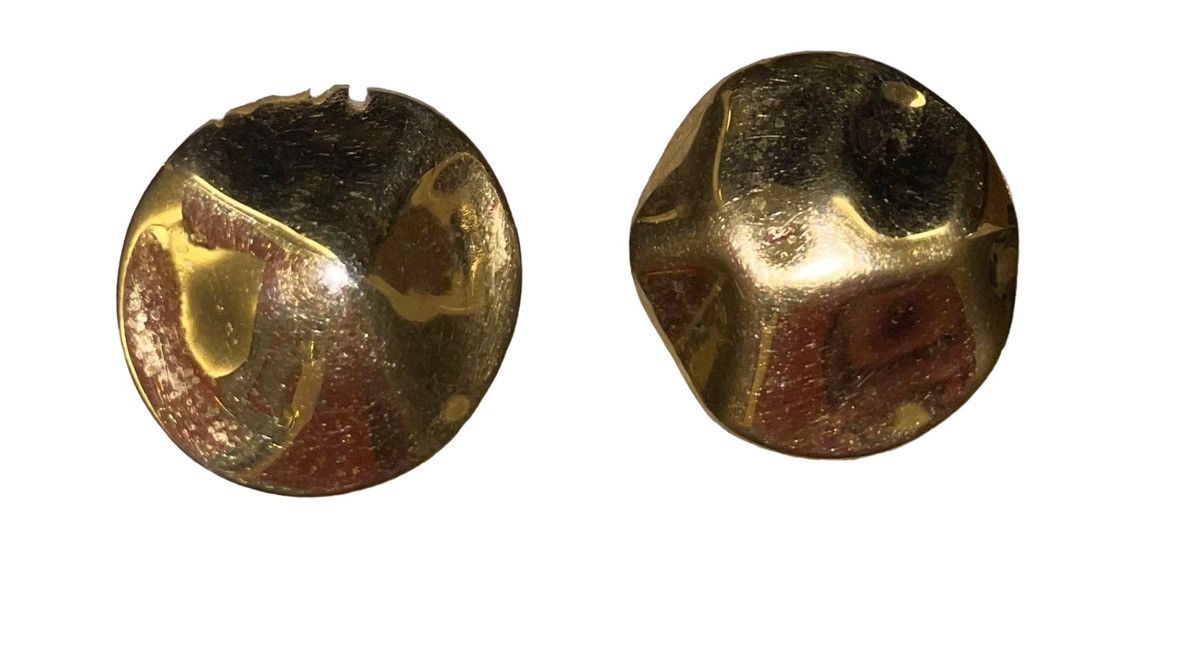 Vintage Vintage 80’s Monet Hammered Dome Earrings Size ONE SIZE - 4 Thumbnail