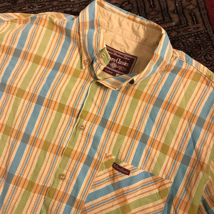 Marlboro × Marlboro Classics Vintage marlboro classic shirt Colour Block Game Madrass Size US L / EU 52-54 / 3 - 4 Thumbnail