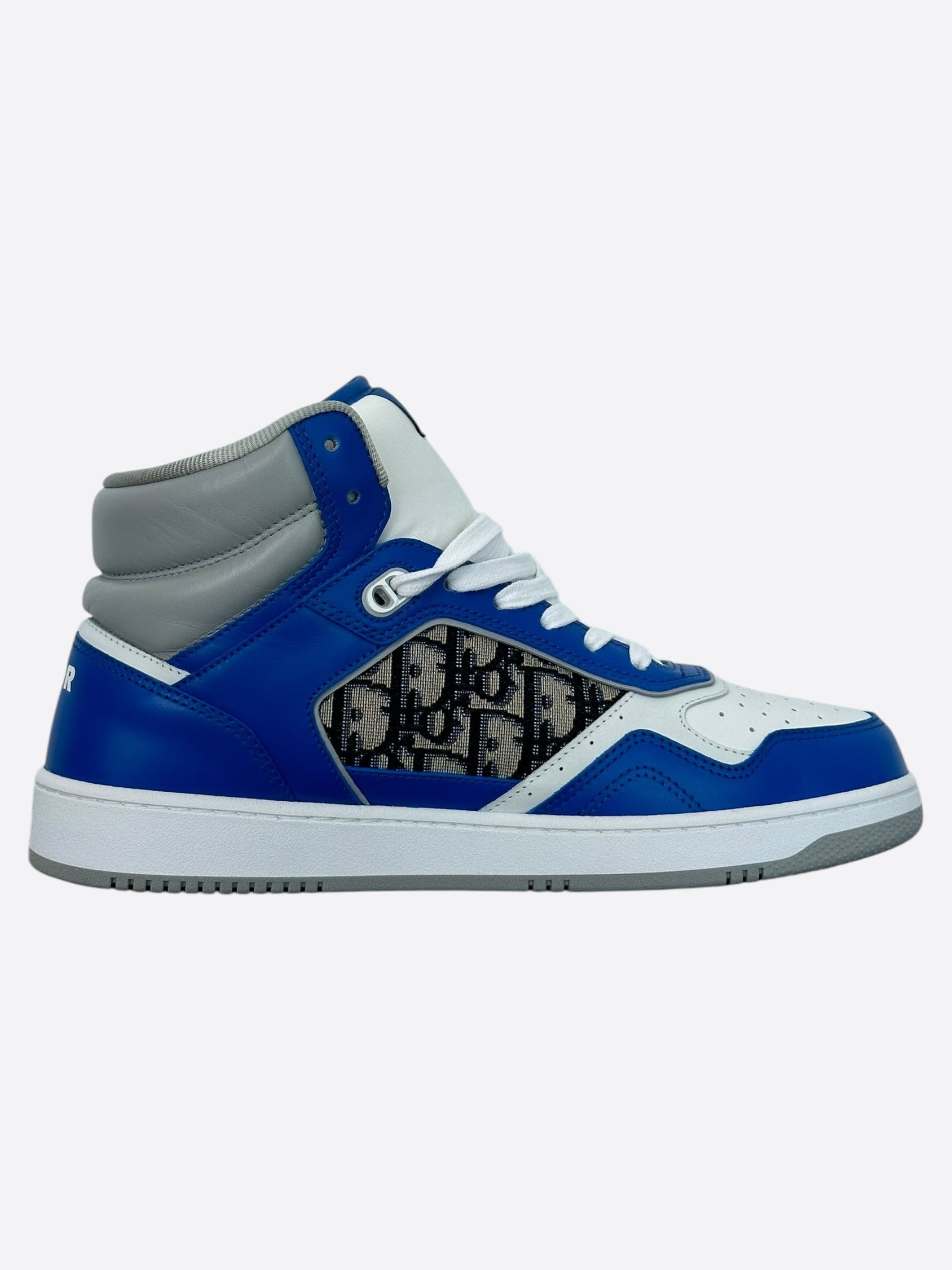 Dior Dior Blue & Beige Oblique B27 High Top Sneakers Size US 10 / EU 43 - 6 Thumbnail
