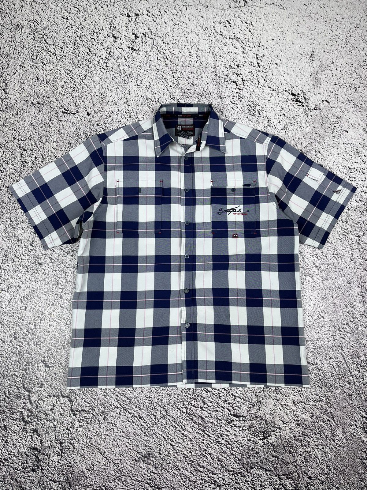 Southpole Vintage Y2K Southpole Short-Sleeve Button Up Check Shirt Size US XL / EU 56 / 4 - 1 Thumbnail