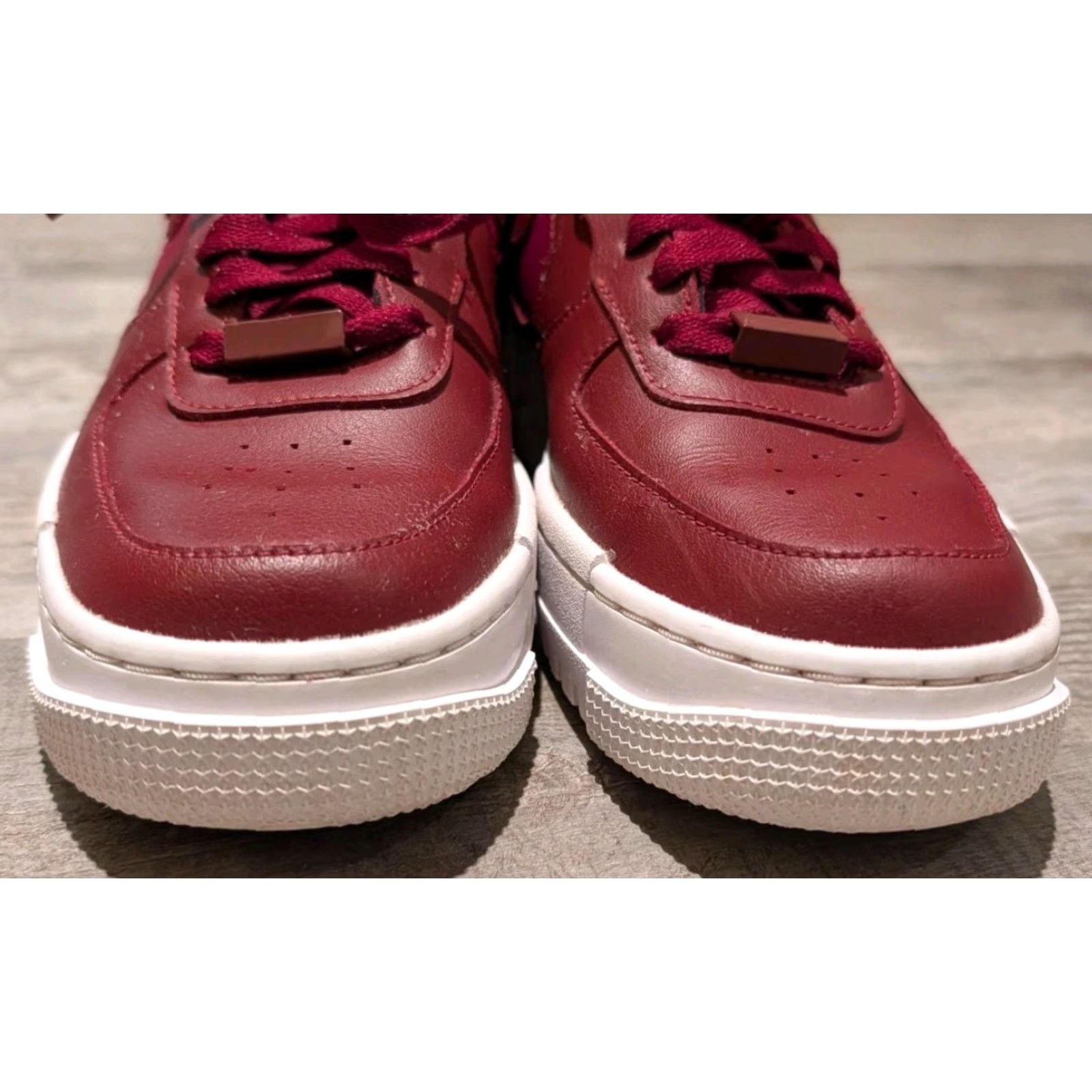 Nike Nike Air Force 1 Low Pixel Red Leather CK6649-600 Women's Size 8.5 Sneaker Nike Air Force 1 Low Pixel Red Leather - Womens - 8.5 Size ONE SIZE - 2 Thumbnail