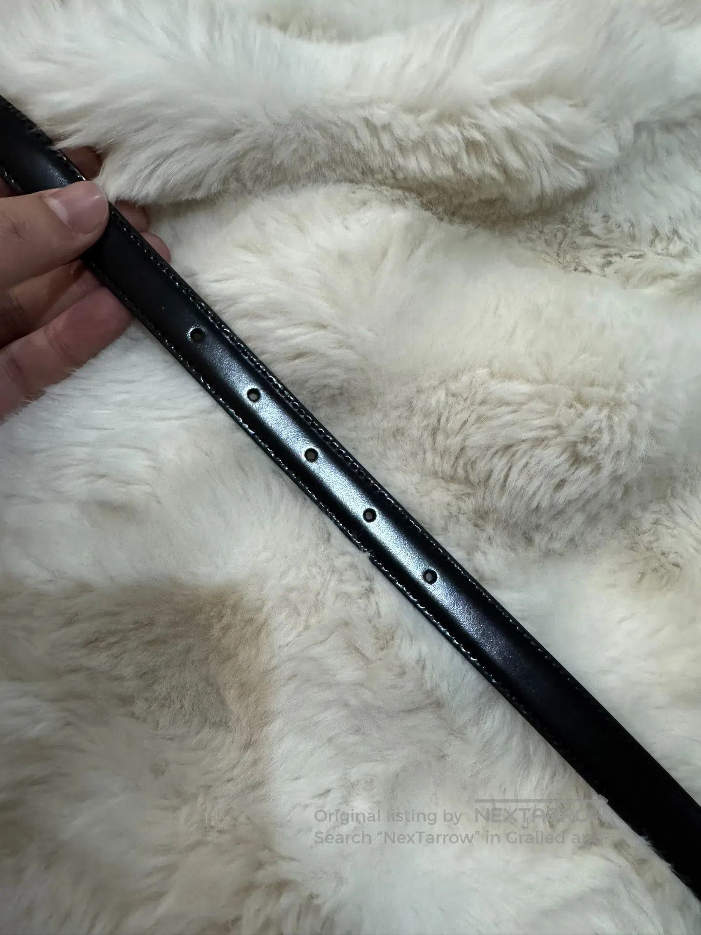 Celine CELINE size 85 Black and Silver Belt| Size ONE SIZE - 6 Thumbnail
