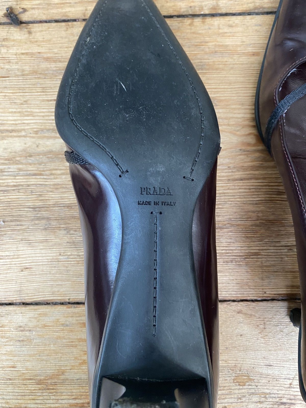 Prada Prada kitten heel leather mules Size US 11 / IT 41 - 6 Thumbnail