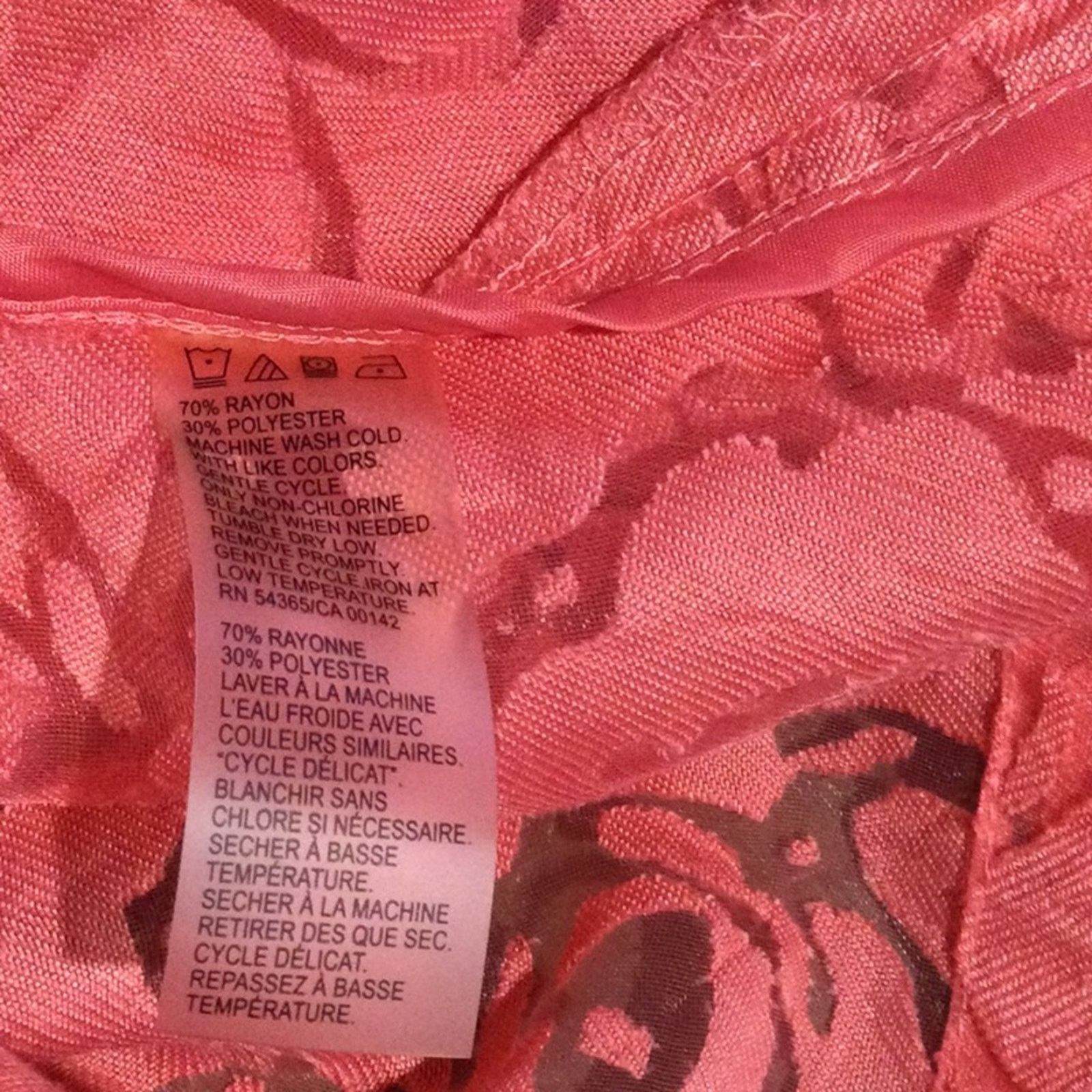 Other Allison Daley Pink Sheer Button Front 3/4 Sleeve Blouse 18 Size XXL / US 16-18 / IT 52-54 - 12 Thumbnail