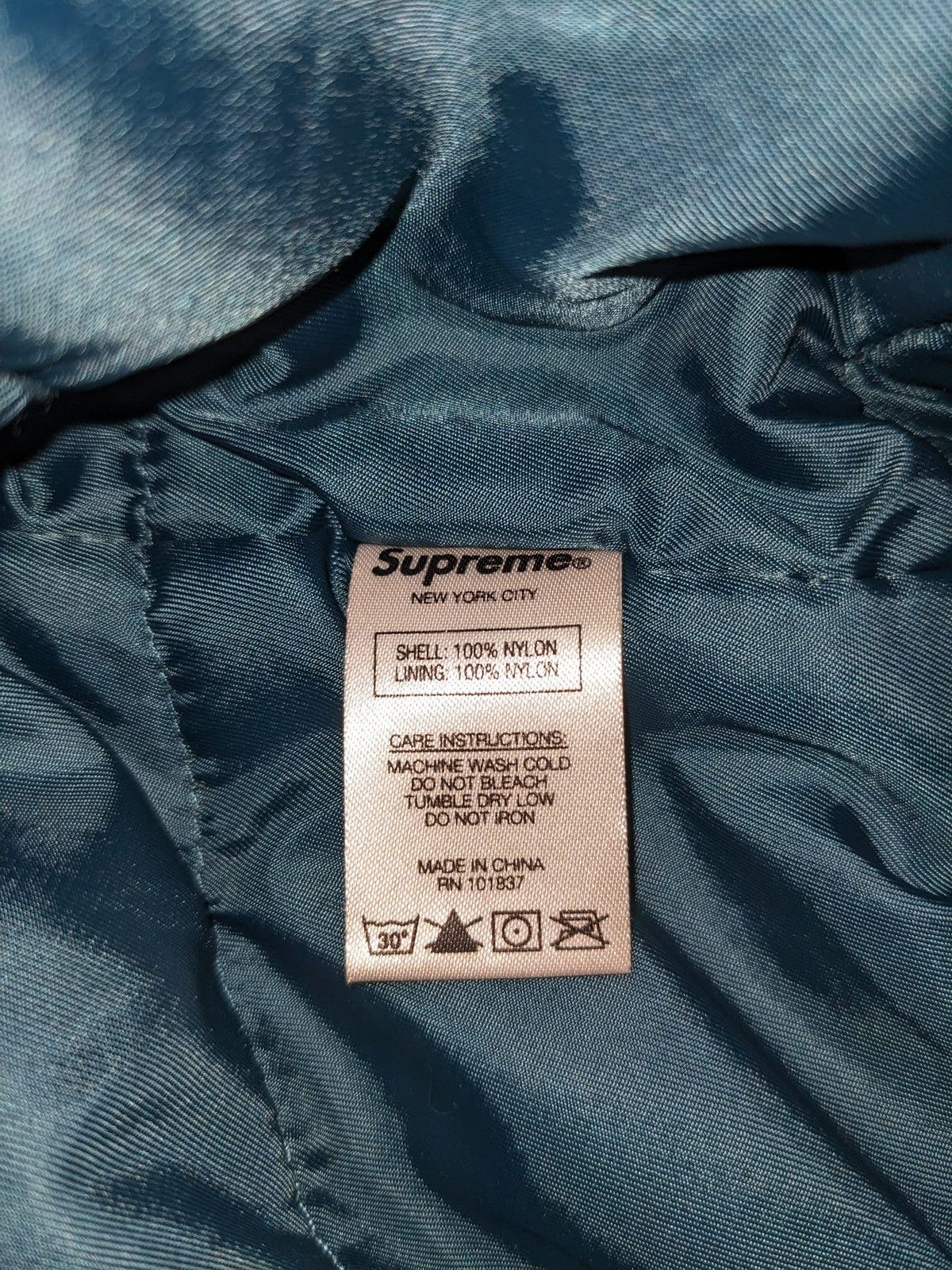 Supreme FW15 SUPREME FUR COLLAR TANKER JACKET DARK NAVY L Size US L / EU 52-54 / 3 - 7 Thumbnail