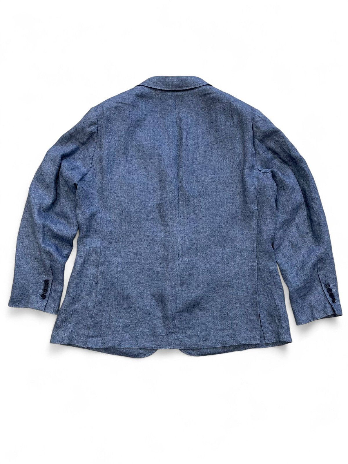 Loro Piana Loro piana blue linen blazer jacket italian luxury classic Size 48L - 7 Thumbnail