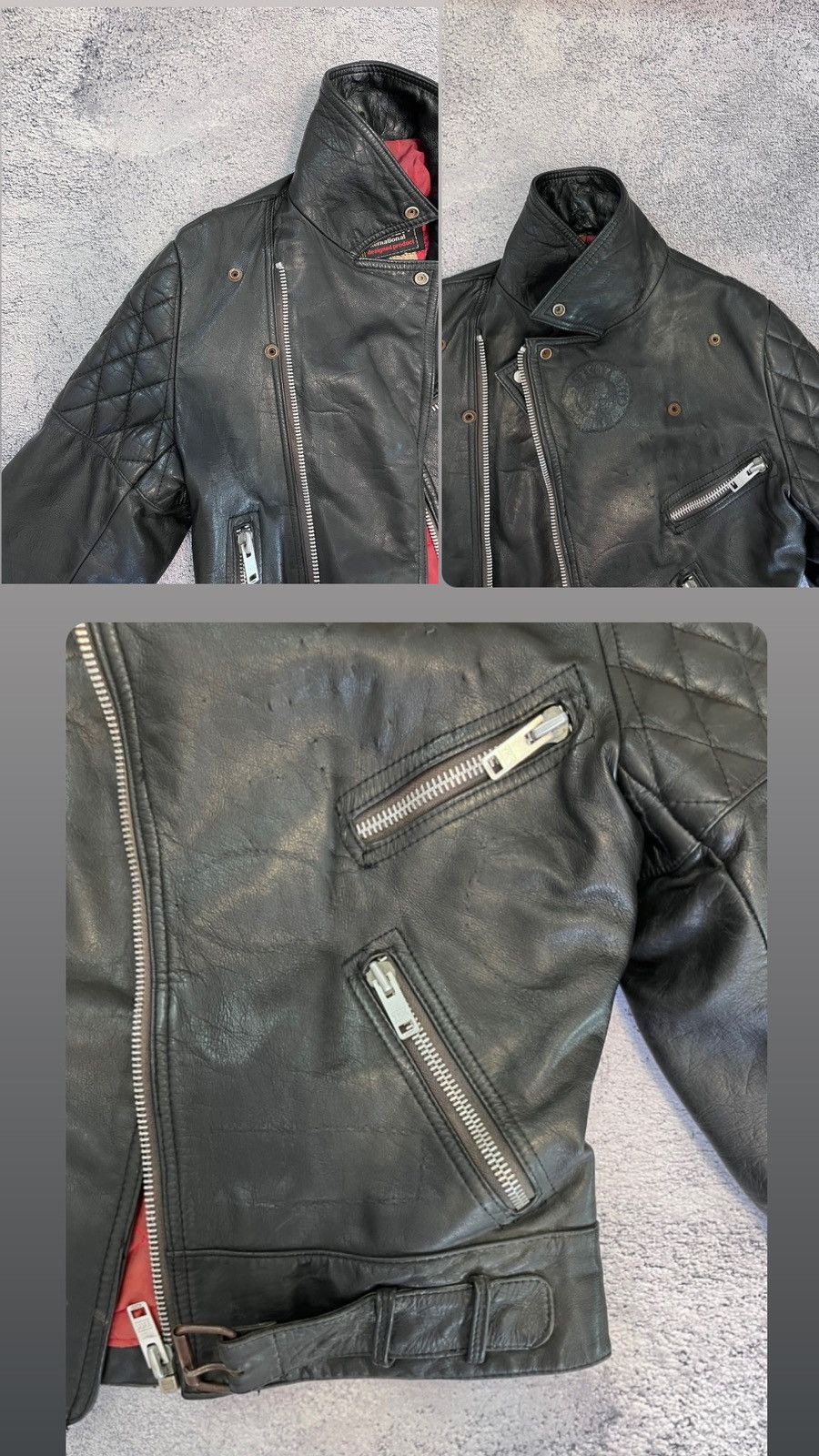 Belstaff Belstaff Women’s Leather Jacket Motorcycle Biker Vintage Size S / US 4 / IT 40 - 16 Thumbnail