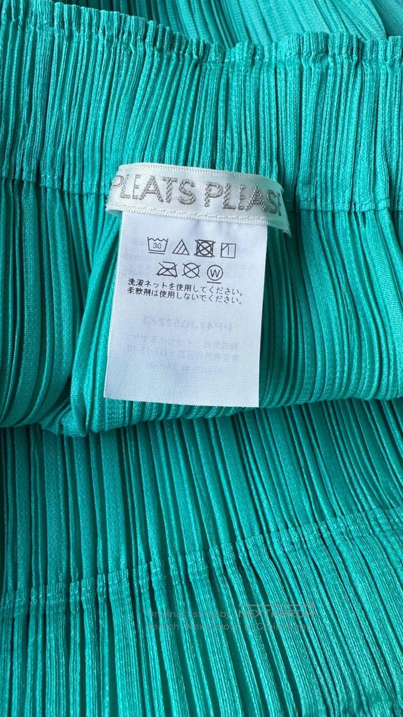Issey Miyake Issey Miyake size:3 Lake Blue Bubble Midi Skirt Size 22" - 3 Thumbnail