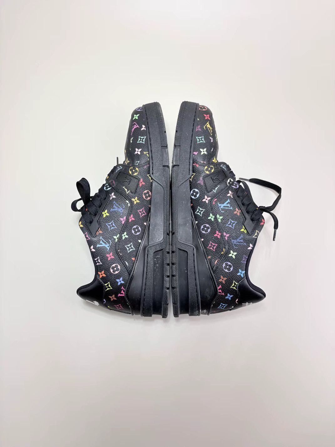 Louis Vuitton LOUIS VUITTON LV TRAINER Black Tricolor Low-Top Sneakers Size US 10 / EU 43 - 4 Thumbnail