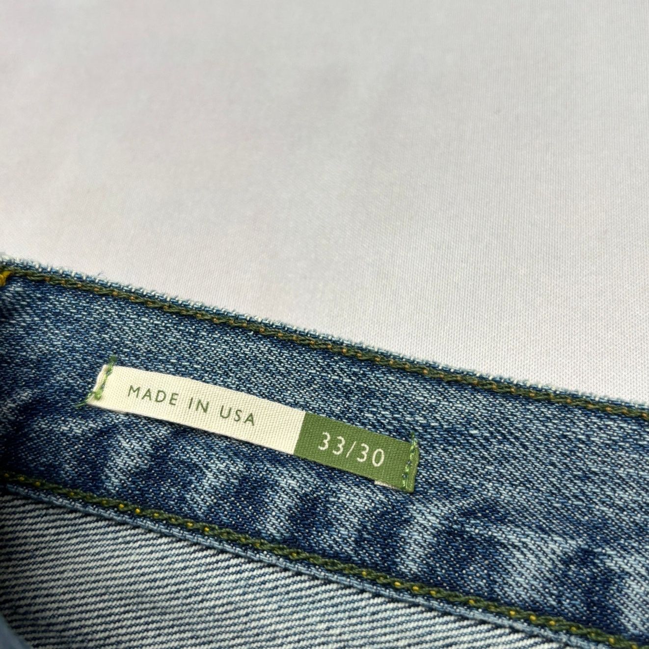 Sid Mashburn $175 Sid Mashburn Slim Straight Jeans 33x30 Made in USA Size US 33 - 3 Thumbnail