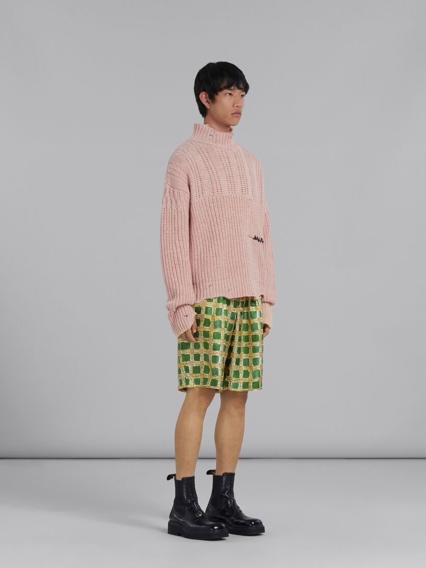 Marni o1w1db10125 Silk Twill Shorts in Green Size US 30 / EU 46 - 4 Thumbnail
