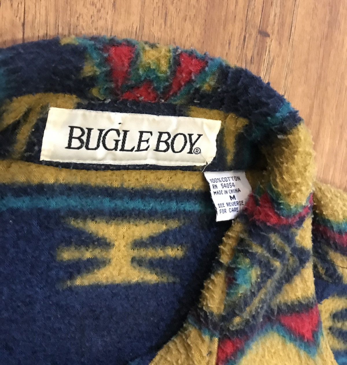 Bugle Boy Vintage 90’s Bugle Boy Aztec Jacket Button Up Skate Surf Size US L / EU 52-54 / 3 - 3 Thumbnail