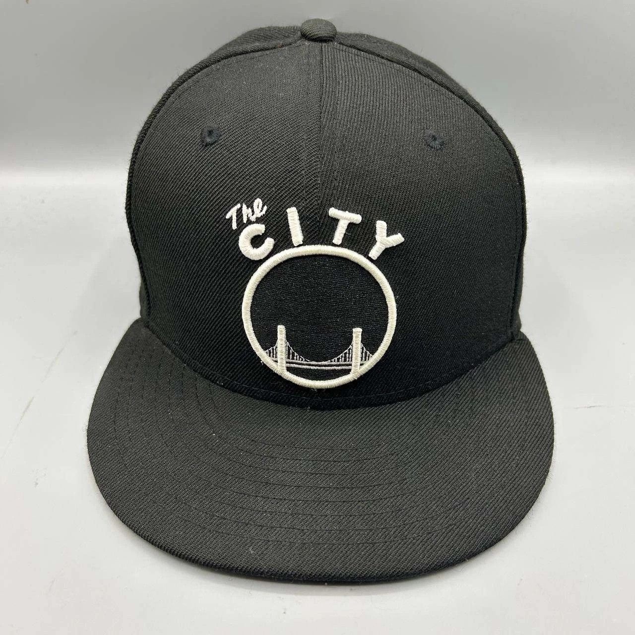 New Era Golden State Warriors GSW Hat Men 7 Black NBA Fitted Wool Size ONE SIZE - 1 Thumbnail