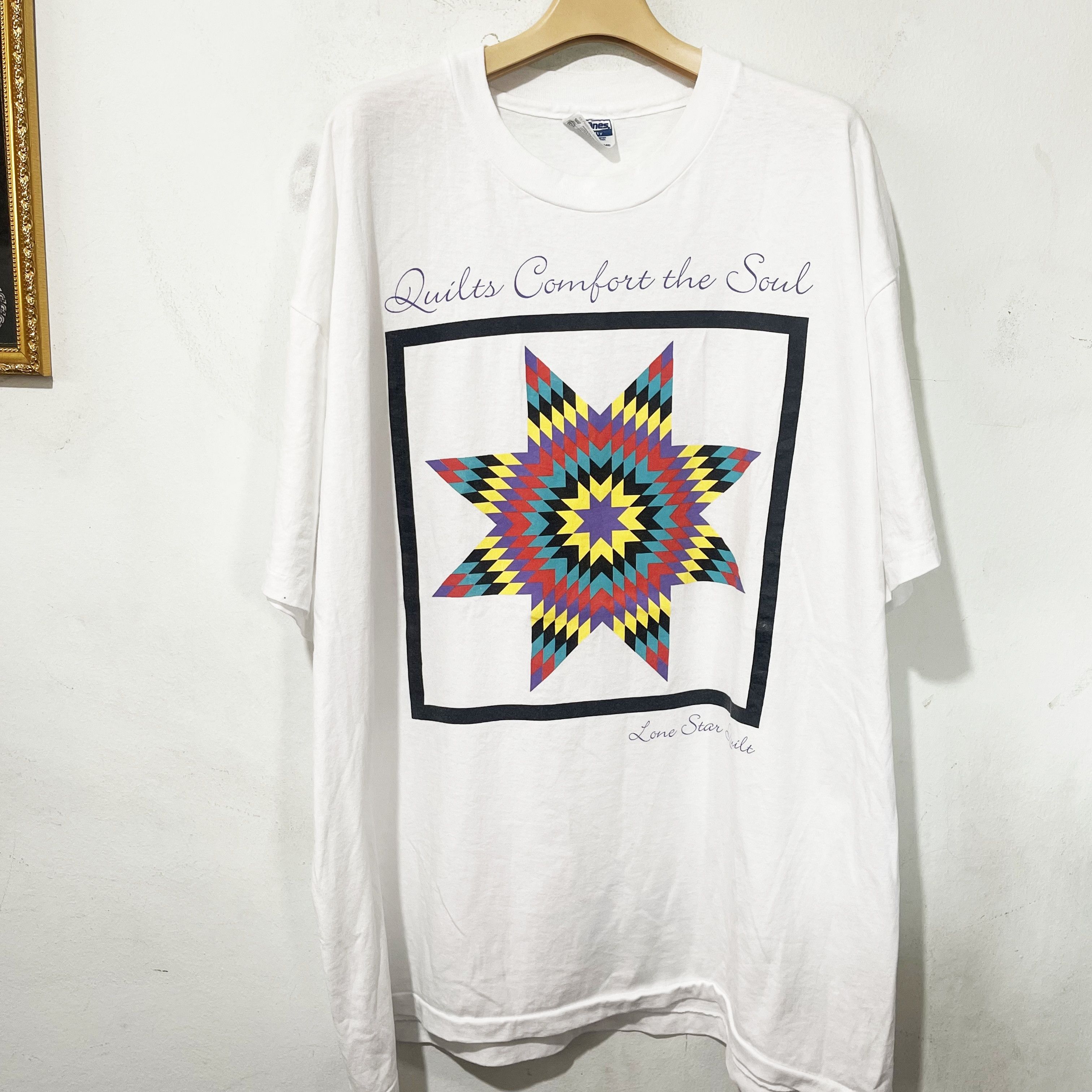 Vintage Vintage 90s Lone Star Quilts Quilts Comfort the Soul Shirt Size US XXL / EU 58 / 5 - 1 Thumbnail