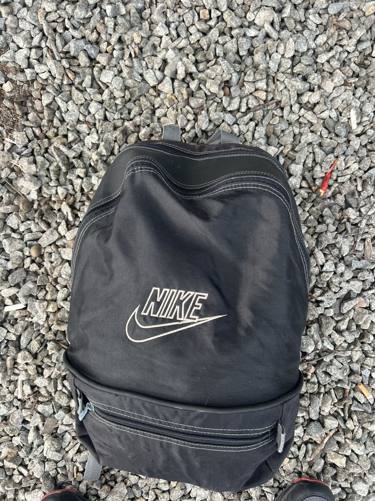 Nike × Vintage VERY RARE NIKE RETRO BAG BIG LOGO SWOOSH DRILL JAPAN STYLE Size ONE SIZE - 2 Thumbnail