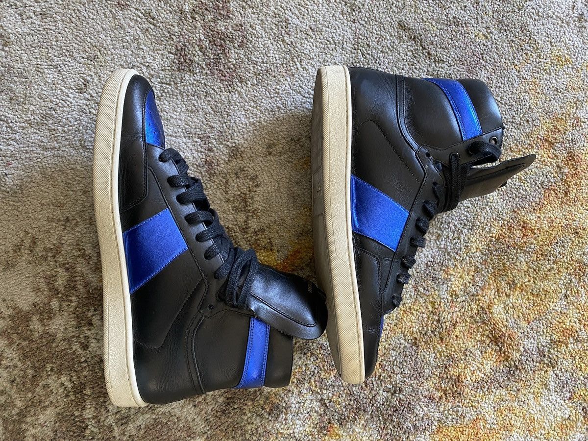 Saint Laurent Paris Court Classic Signature Sneaker SL10/H High Top Sneaker Size US 10.5 / EU 43-44 - 5 Thumbnail
