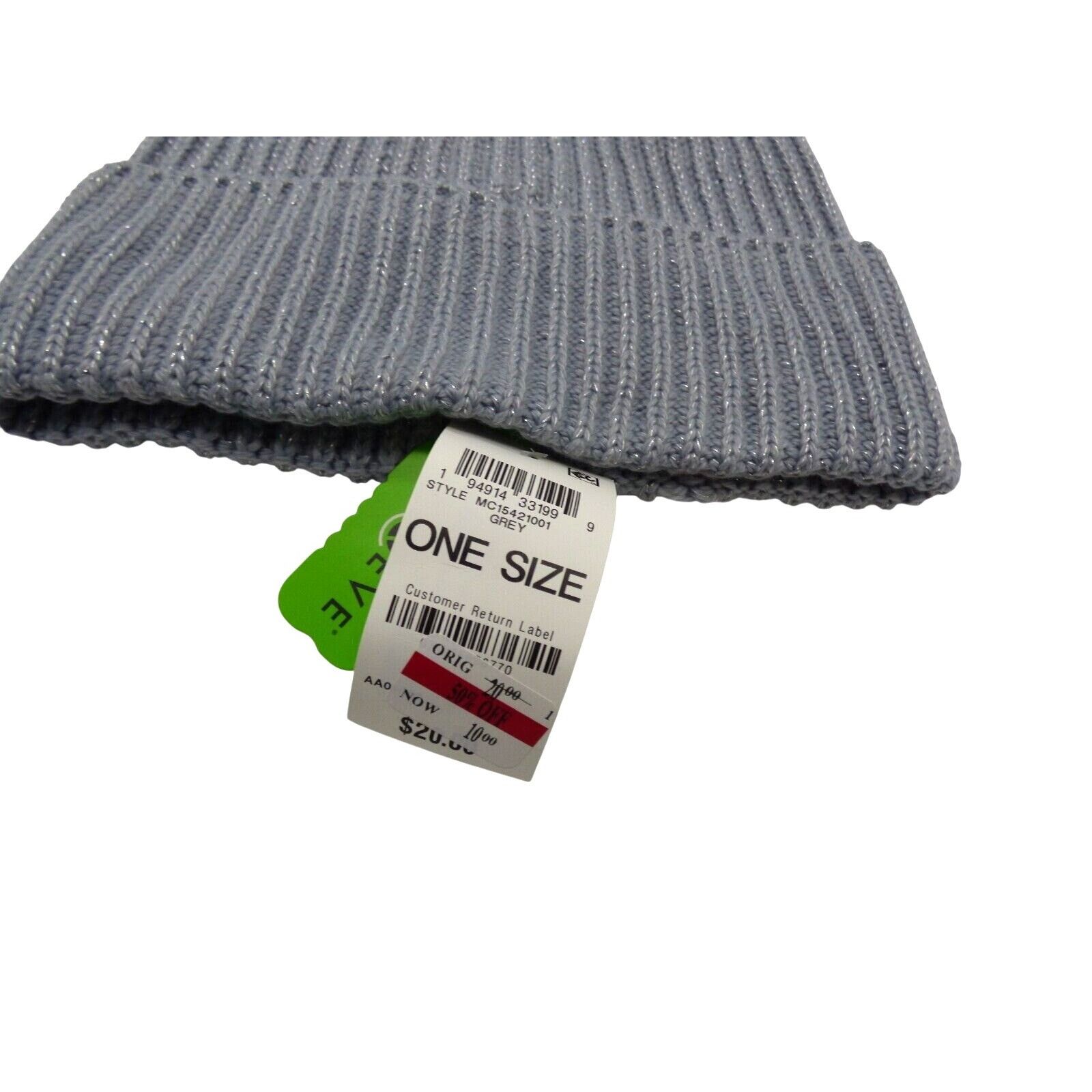 Other Style & Co Women's Solid Shine Cuff Beanie Gray Size ONE SIZE - 4 Thumbnail