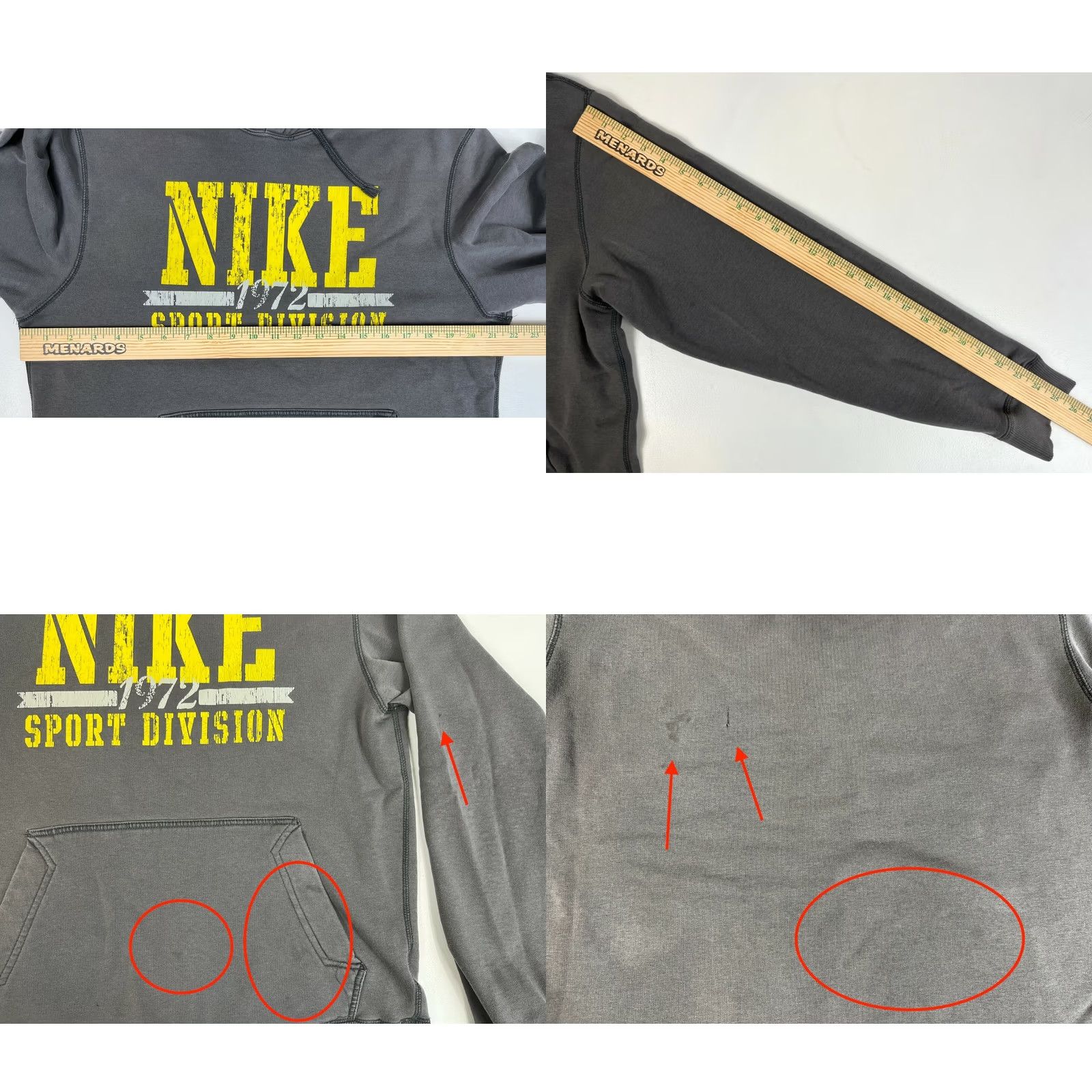 Nike Nike Sportswear Men’s Hoodie VINTAGE 1972 Sport Division Sz M Gray Cotton Blend Pullover Graphic Print Hooded Size US M / EU 48-50 / 2 - 8 Thumbnail