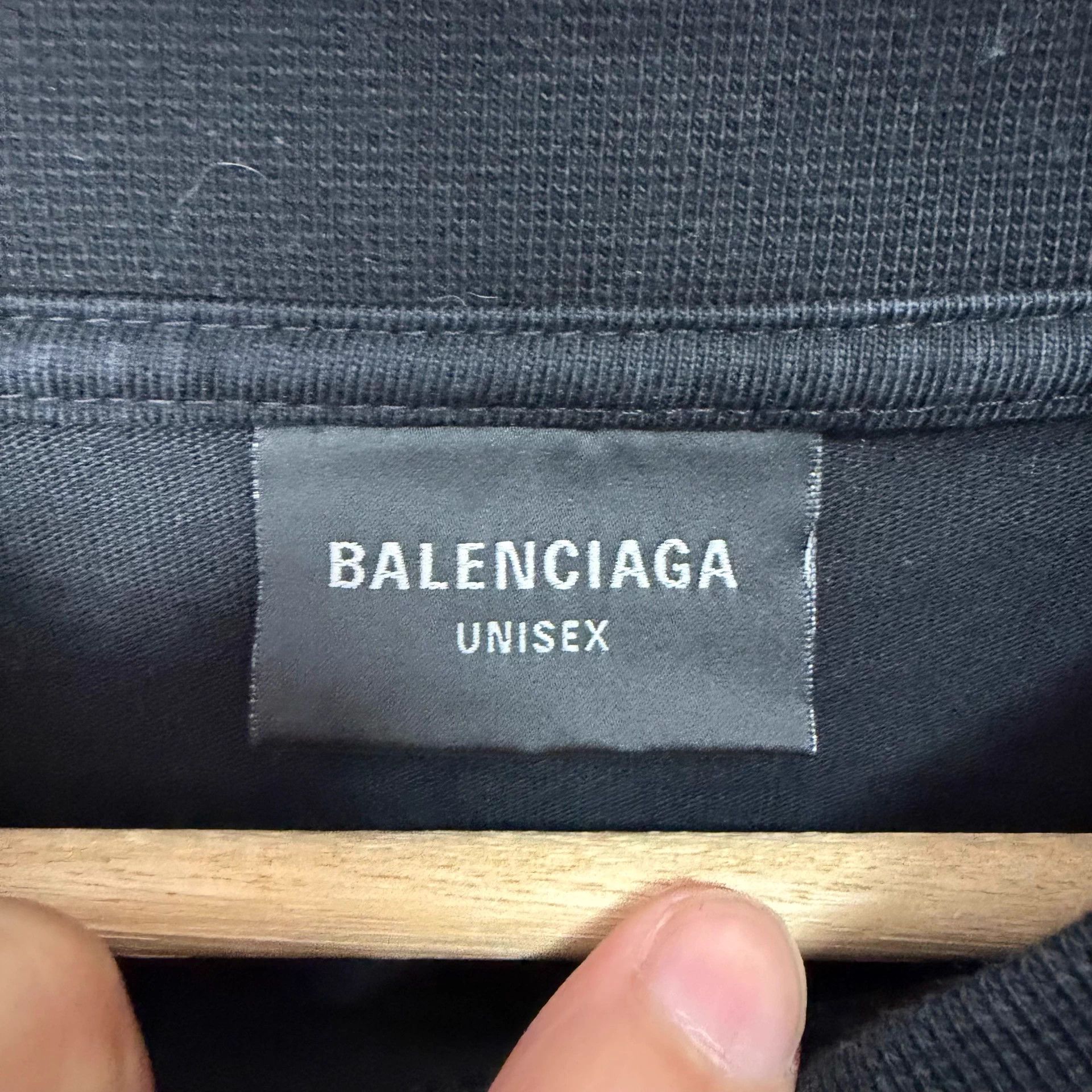 Balenciaga Balenciaga FW22 Oversize Logo Tee Black Men's Size US XL / EU 56 / 4 - 5 Thumbnail