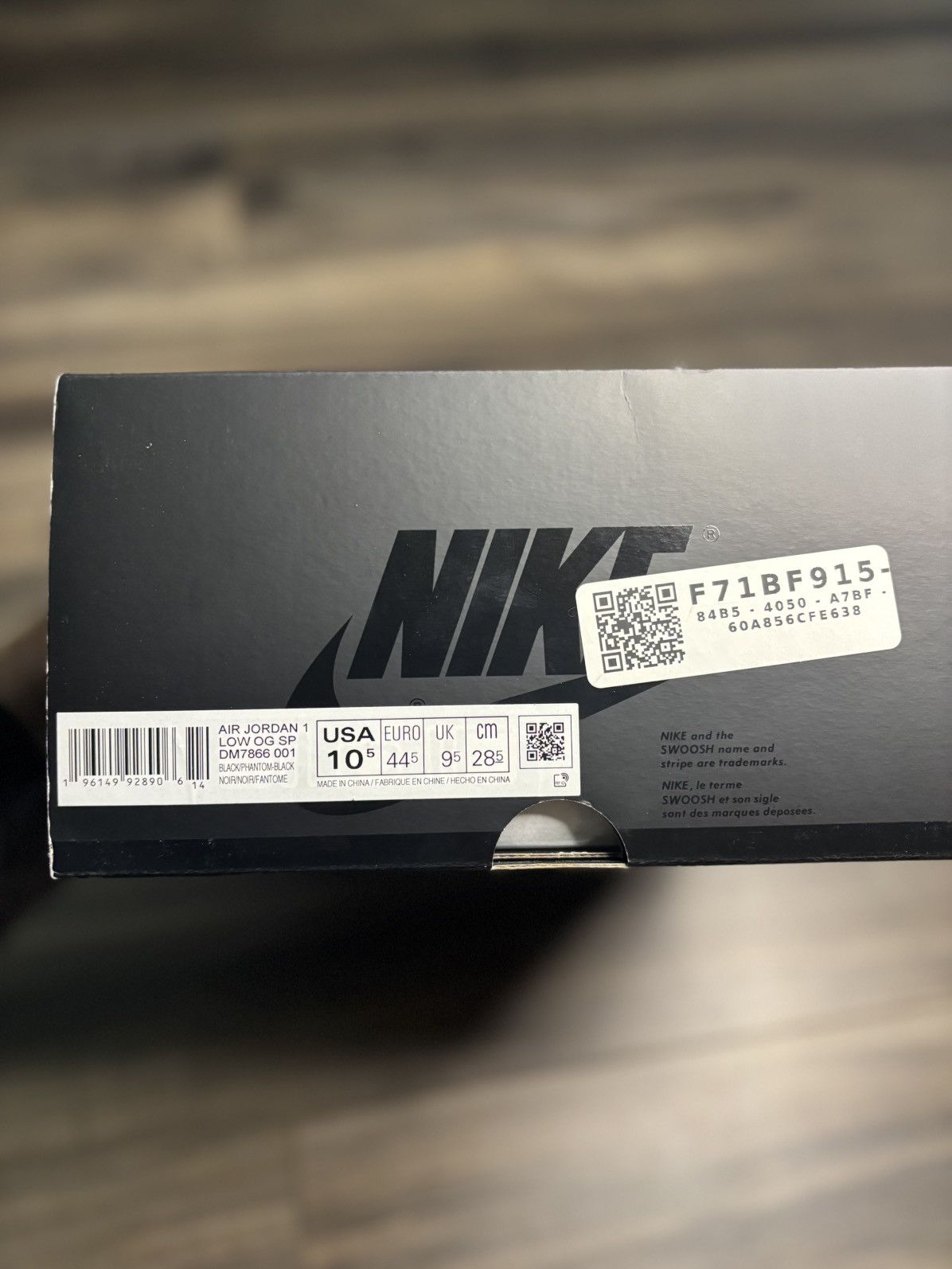 Jordan Brand × Travis Scott Travis Scott Jordan 1 Low “Black Phantom” Size US 10.5 / EU 43-44 - 11 Thumbnail