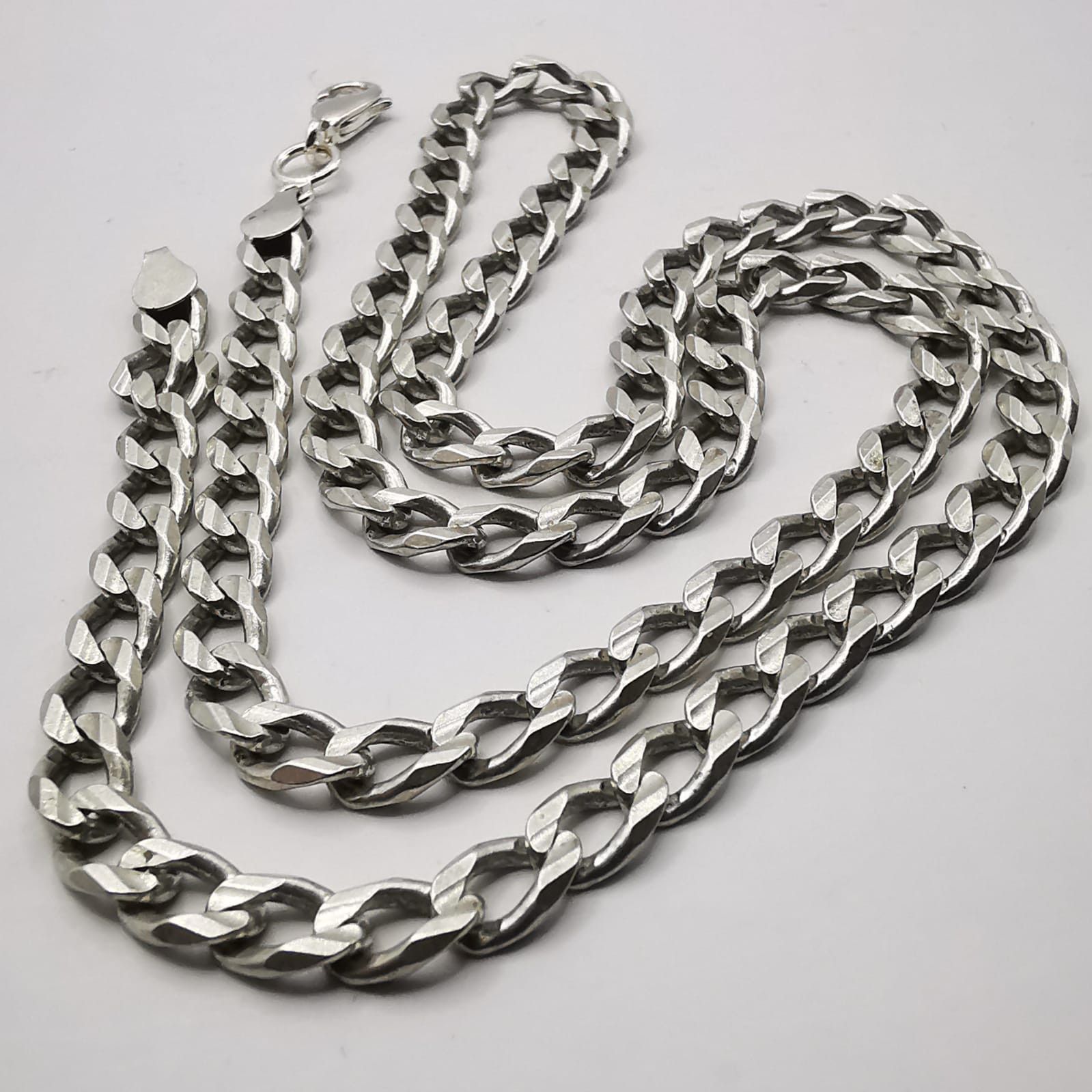 Jewelry Chain, 925 Sterling Silver, Signed 25,22G, Men's