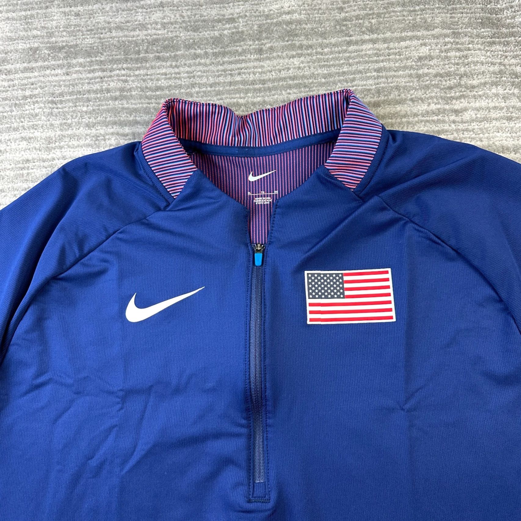 Nike Nike Pro Elite Jersey Mens XL 2023 Half Zip Track Made In USA Size US XL / EU 56 / 4 - 3 Thumbnail
