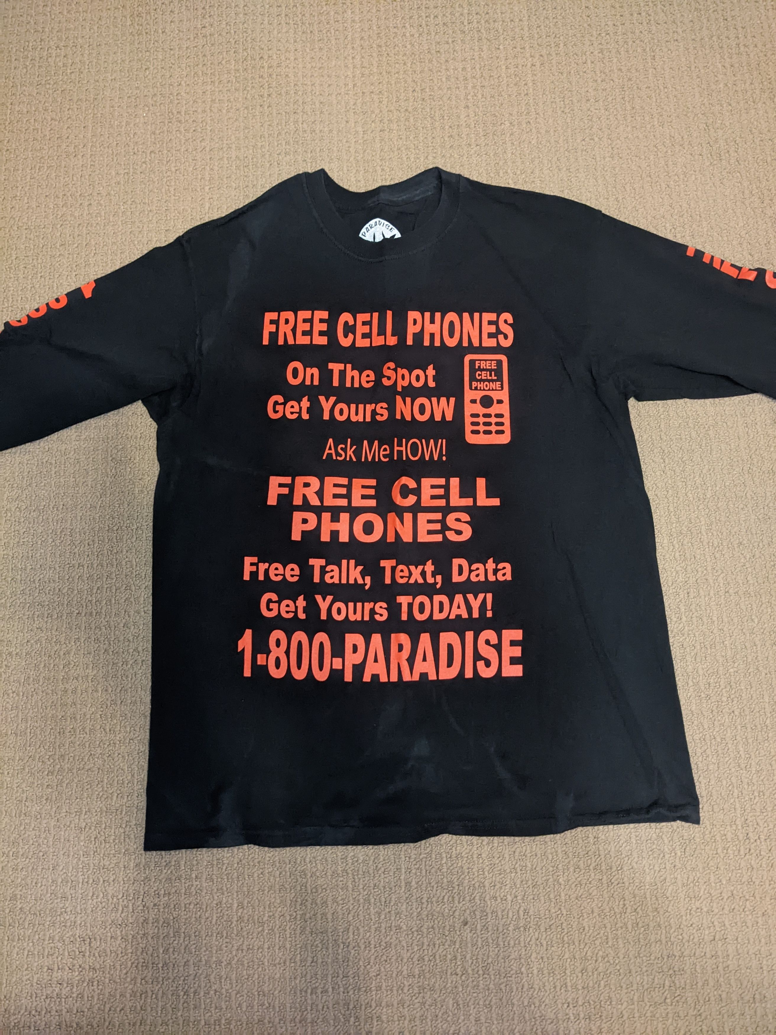 Paradise Free Cell Phone Paradise Shirt Size US L / EU 52-54 / 3 - 1 Thumbnail