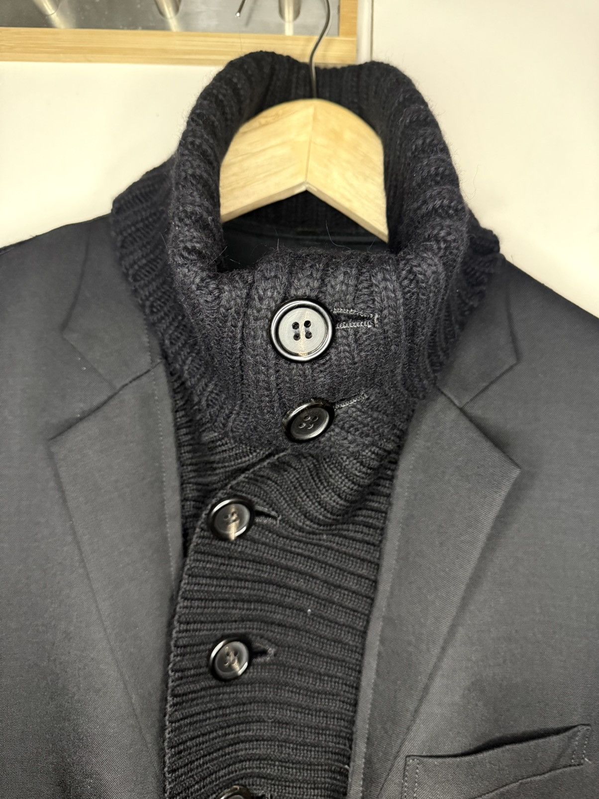 Undercover Undercover AW07 Hybrid Knit Blazer Jacket Size US L / EU 52-54 / 3 - 4 Thumbnail