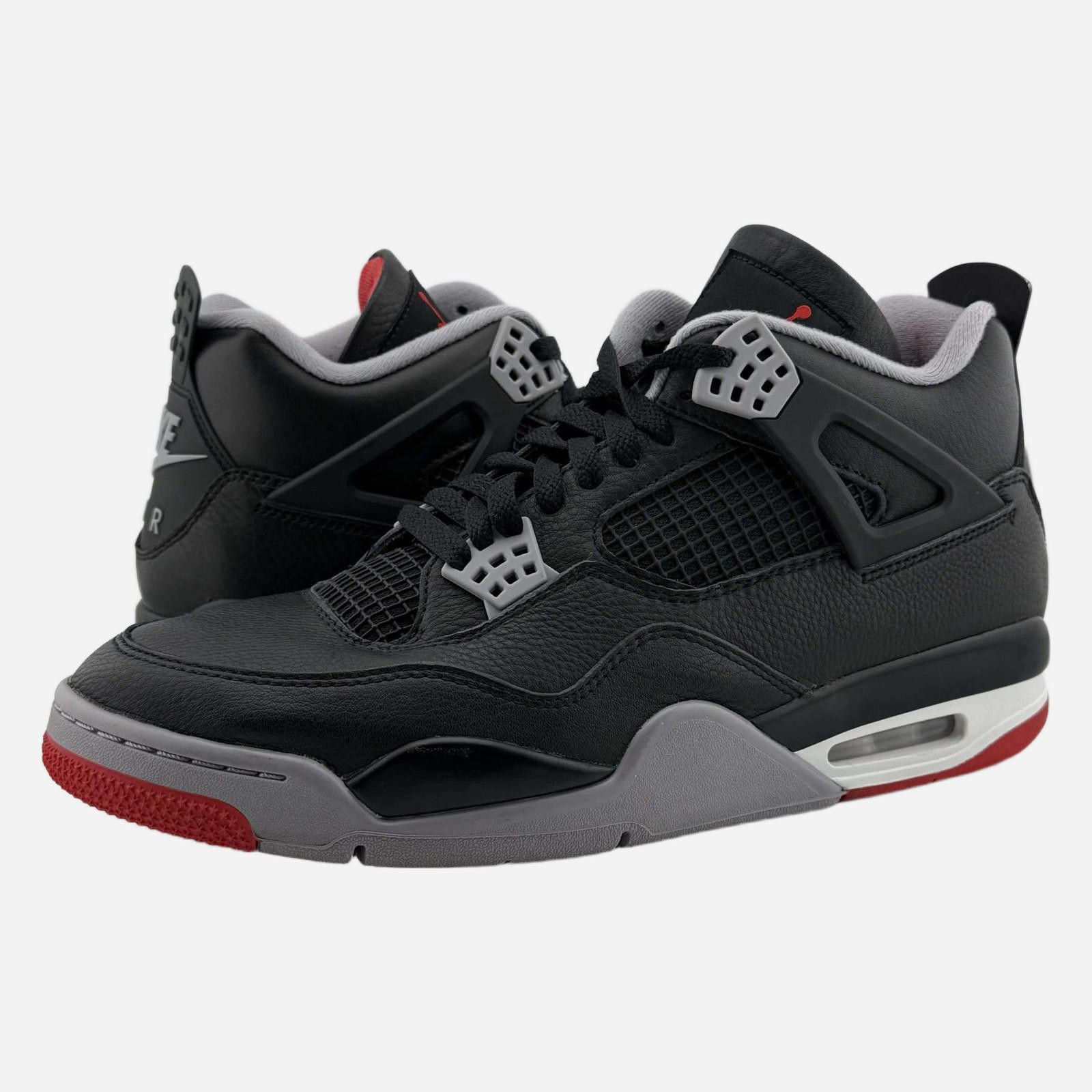 Nike Nike Air Jordan 4 Bred Reimagined Black/Red-Cement Grey 12.5 Size US 12.5 / EU 45-46 - 1 Thumbnail
