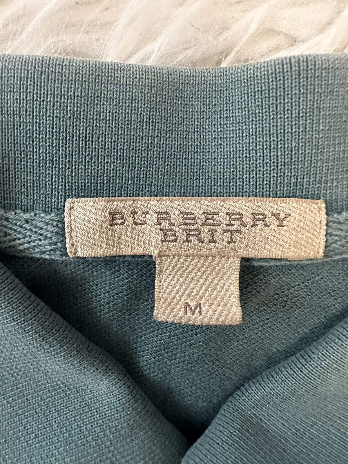 Burberry Burberry Vintage Green Metal Logo Polo T shirt luxury rare Size US M / EU 48-50 / 2 - 6 Thumbnail