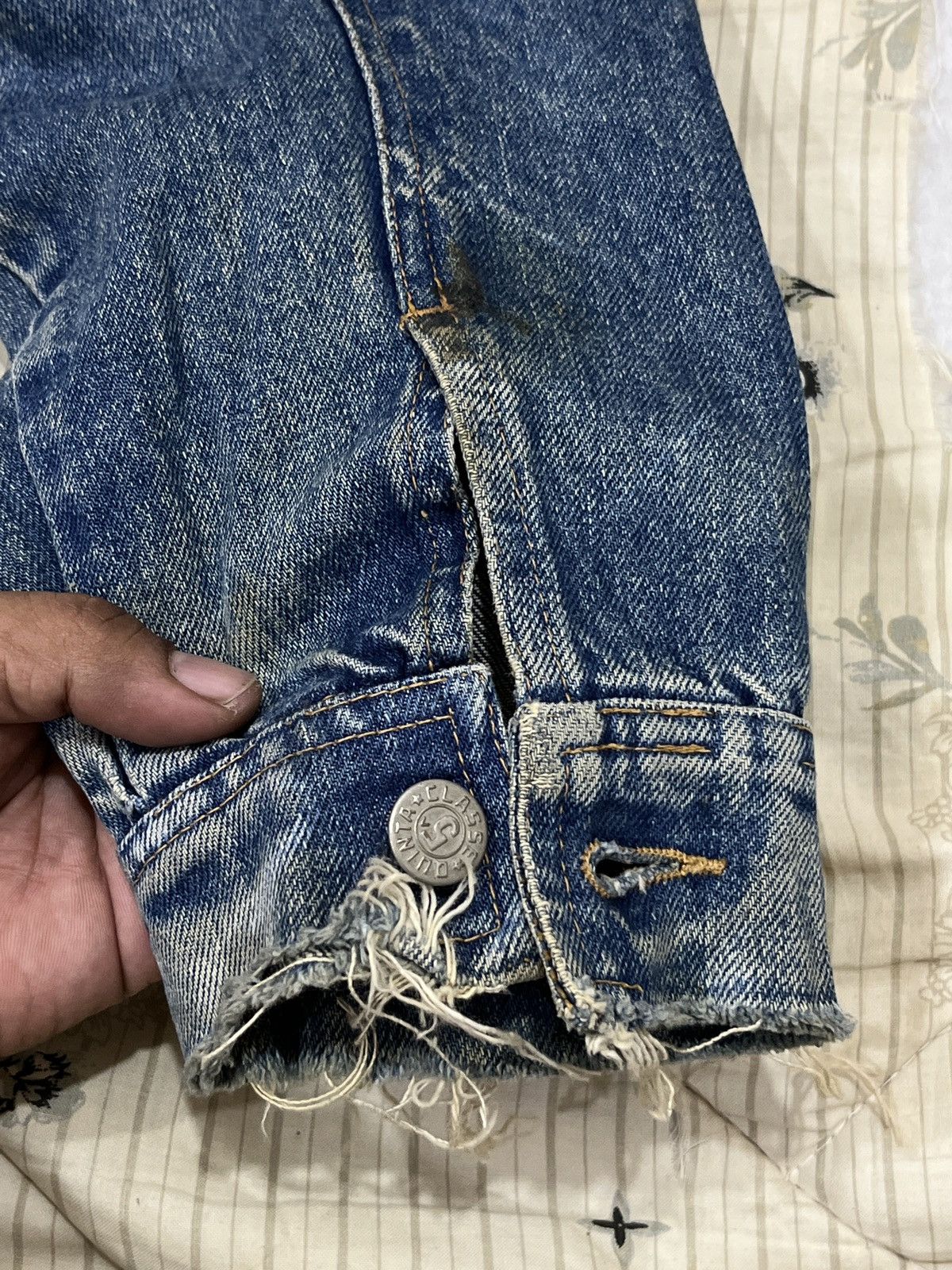 Vintage (Zzzz)🔥🔥RARE VTG 5 CLASSE QUINTA DENIM JACKET Size US L / EU 52-54 / 3 - 18 Thumbnail