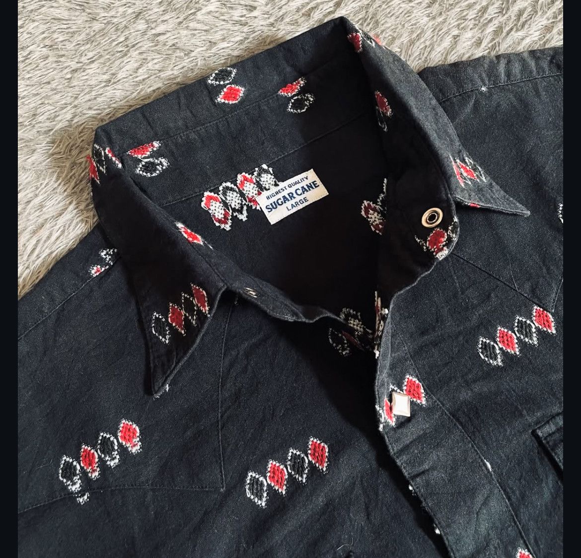 Sugar Cane 2000s Sugar Cane by Toyo Enterprise Pattern Button Shirt Size US L / EU 52-54 / 3 - 2 Thumbnail