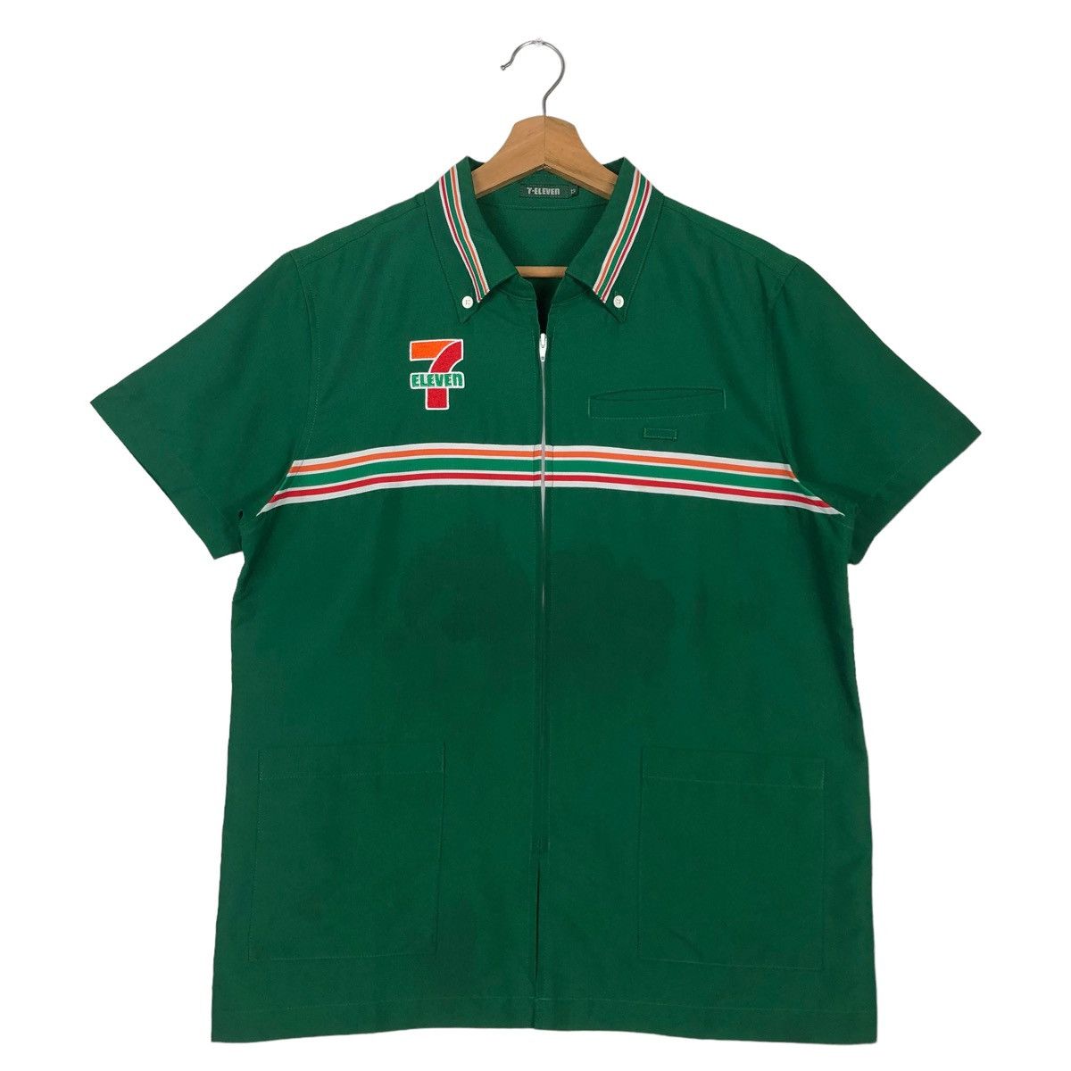 Japanese Brand 🔥SHORT SLEEVE WORK JACKET 7-ELEVEN JAPAN BIG LOGO Size US M / EU 48-50 / 2 - 1 Thumbnail