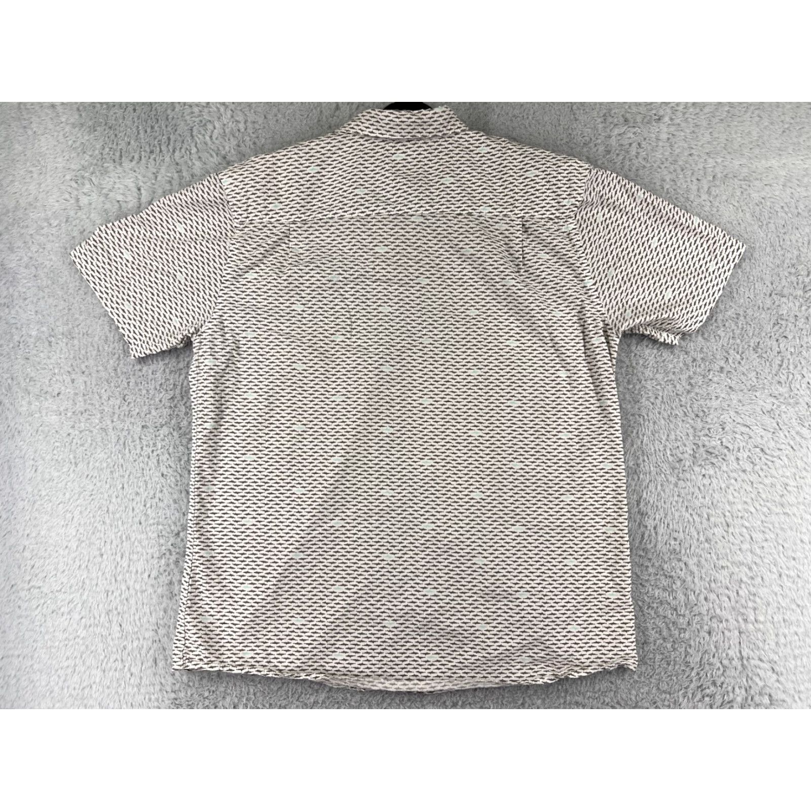 Haggar Haggar Button-Up Shirt Mens Large White Hawaiian Aloha Beach Vacation Resort 100% Cotton Short Sleeve Shirt Mens White Haggar Size US L / EU 52-54 / 3 - 2 Thumbnail