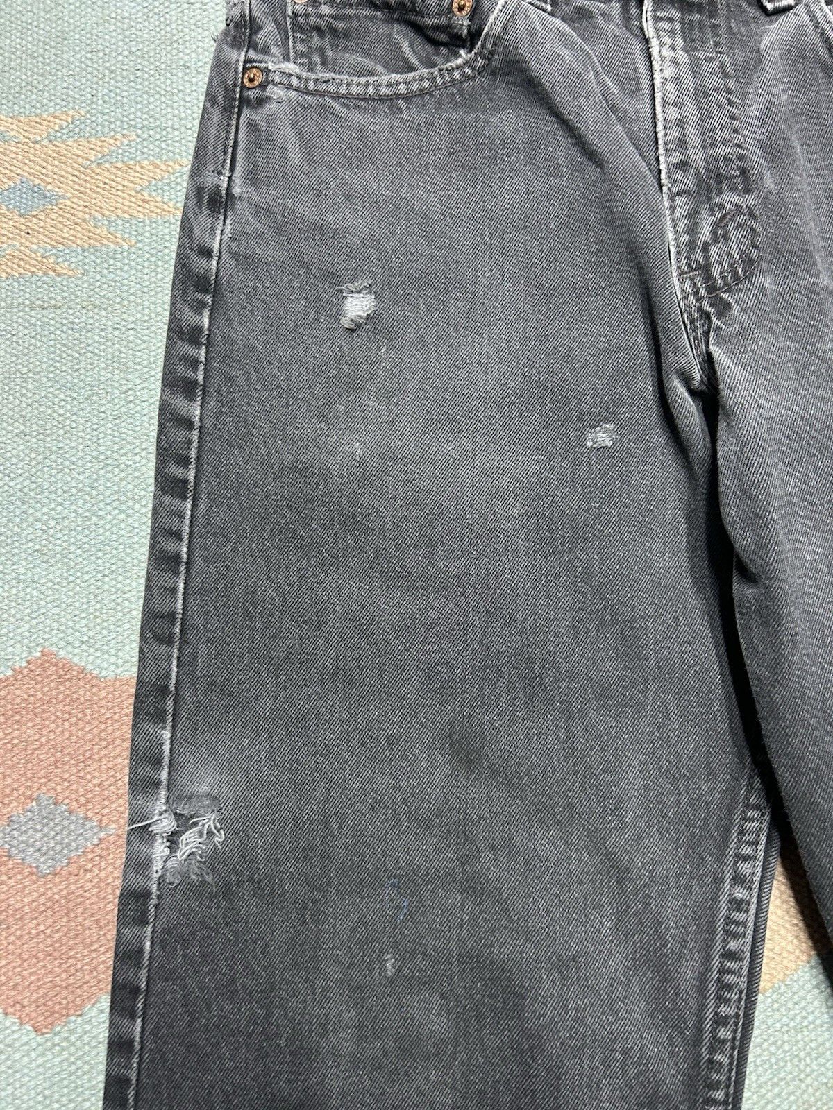 Vintage 90s Levis 550 jeans relaxed faded distress skater USA 30x31 Size US 30 / EU 46 - 5 Thumbnail