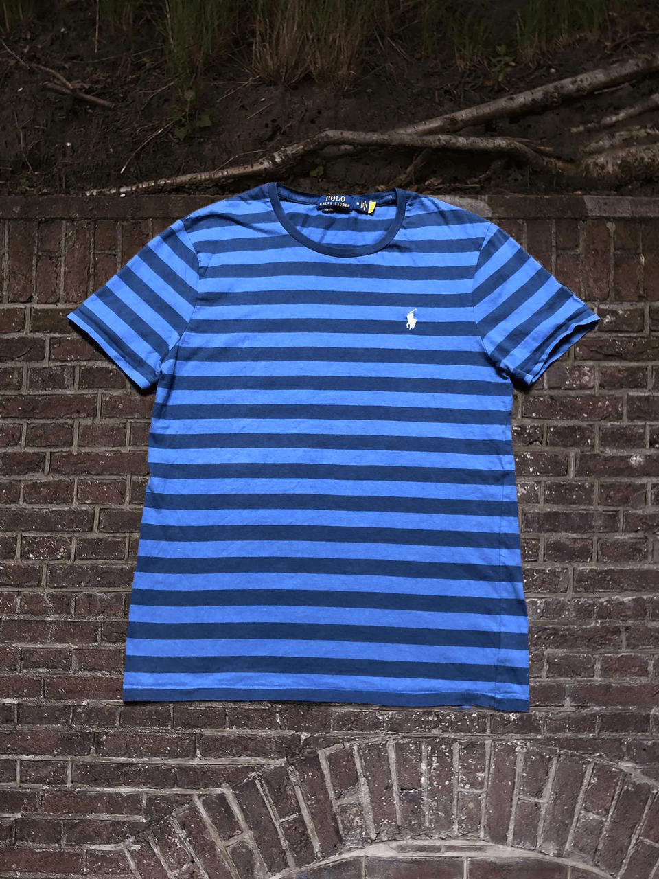 Polo Ralph Lauren Vintage T-shirt print Polo Ralph Lauren Y2K striped blue Size US M / EU 48-50 / 2 - 1 Thumbnail