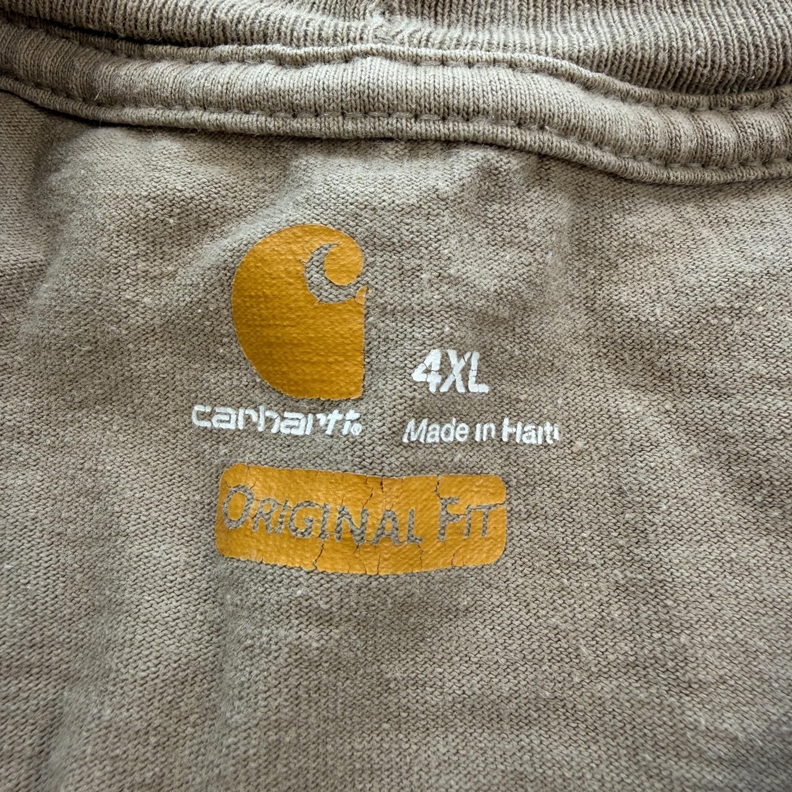 Carhartt Carhartt K87 Original Fit Short Sleeve Pocket T Shirt Men L Size US XXL / EU 58 / 5 - 3 Thumbnail