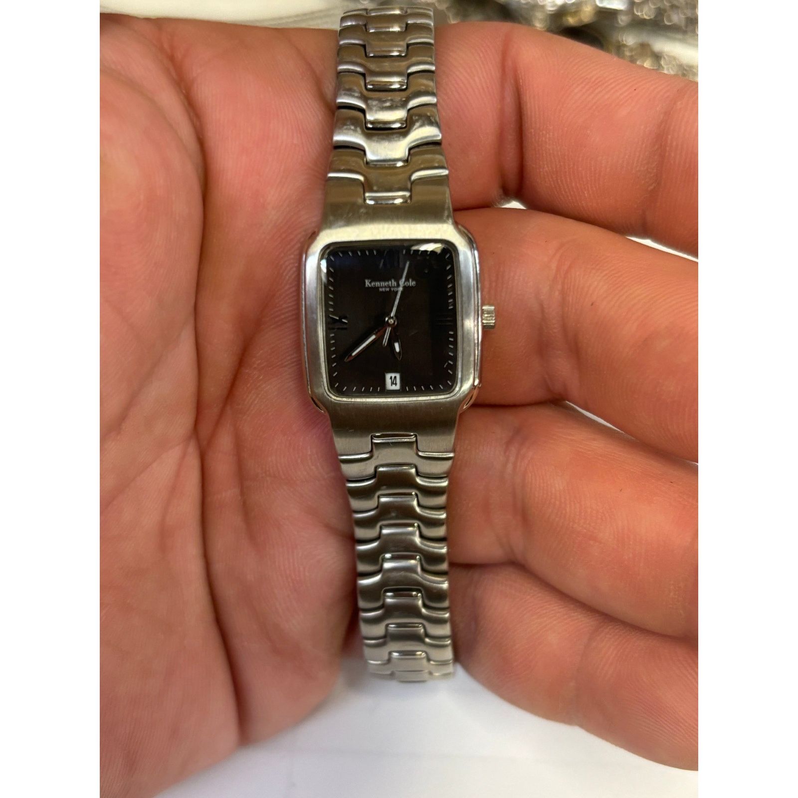 Kenneth Cole Kenneth Cole Silver Tone Womens Watch! New Battery! Size ONE SIZE - 6 Thumbnail