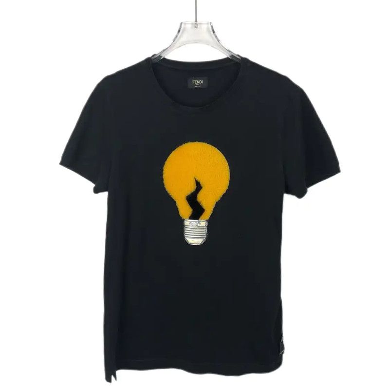 Fendi Fendi Black Cotton Graphic T-Shirt for Men 0089 Size US XS / EU 42 / 0 - 1 Thumbnail