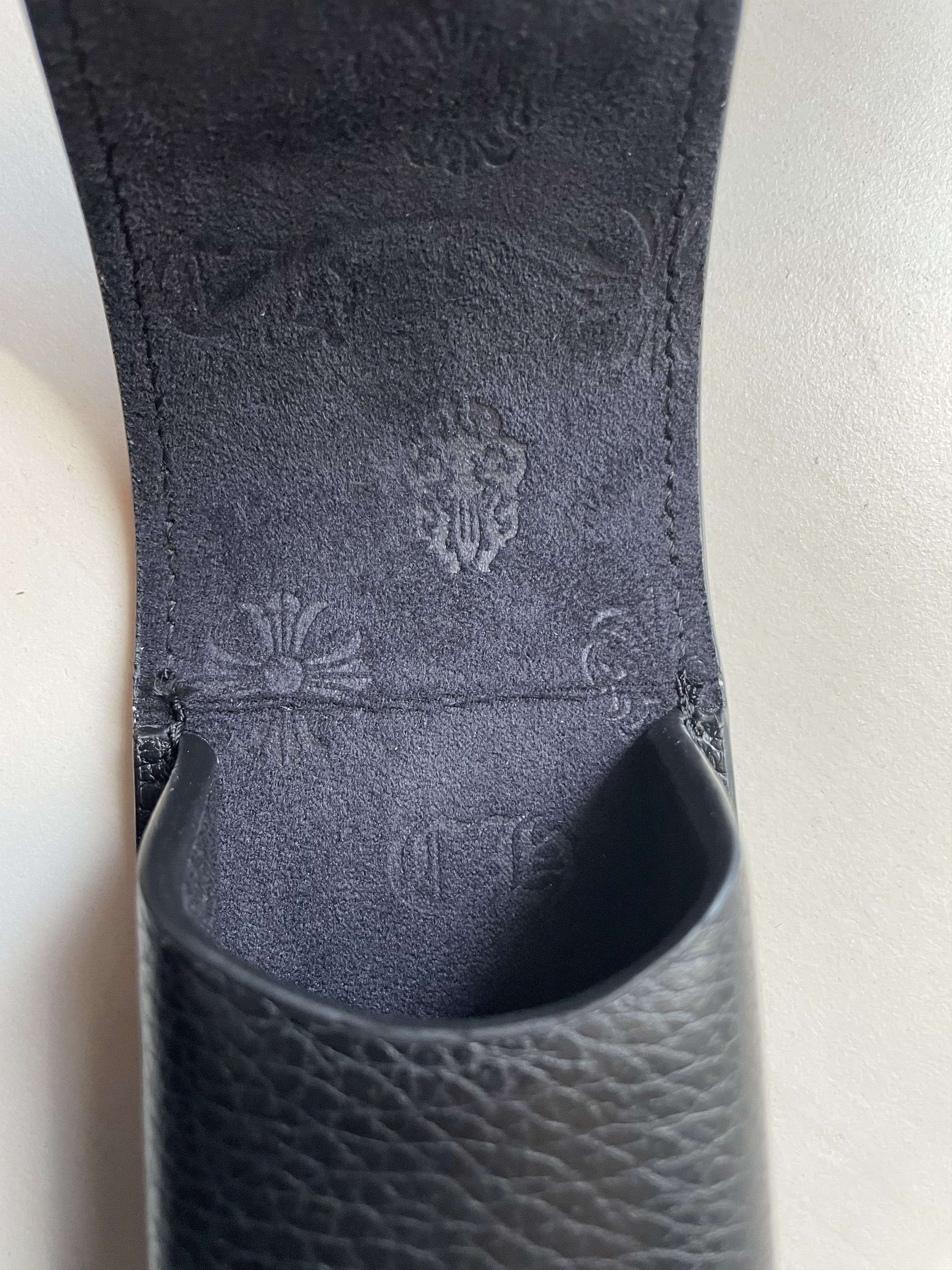 Chrome Hearts Chrome Hearts Black Leather Glasses Case Cigar Holder Size ONE SIZE - 8 Thumbnail