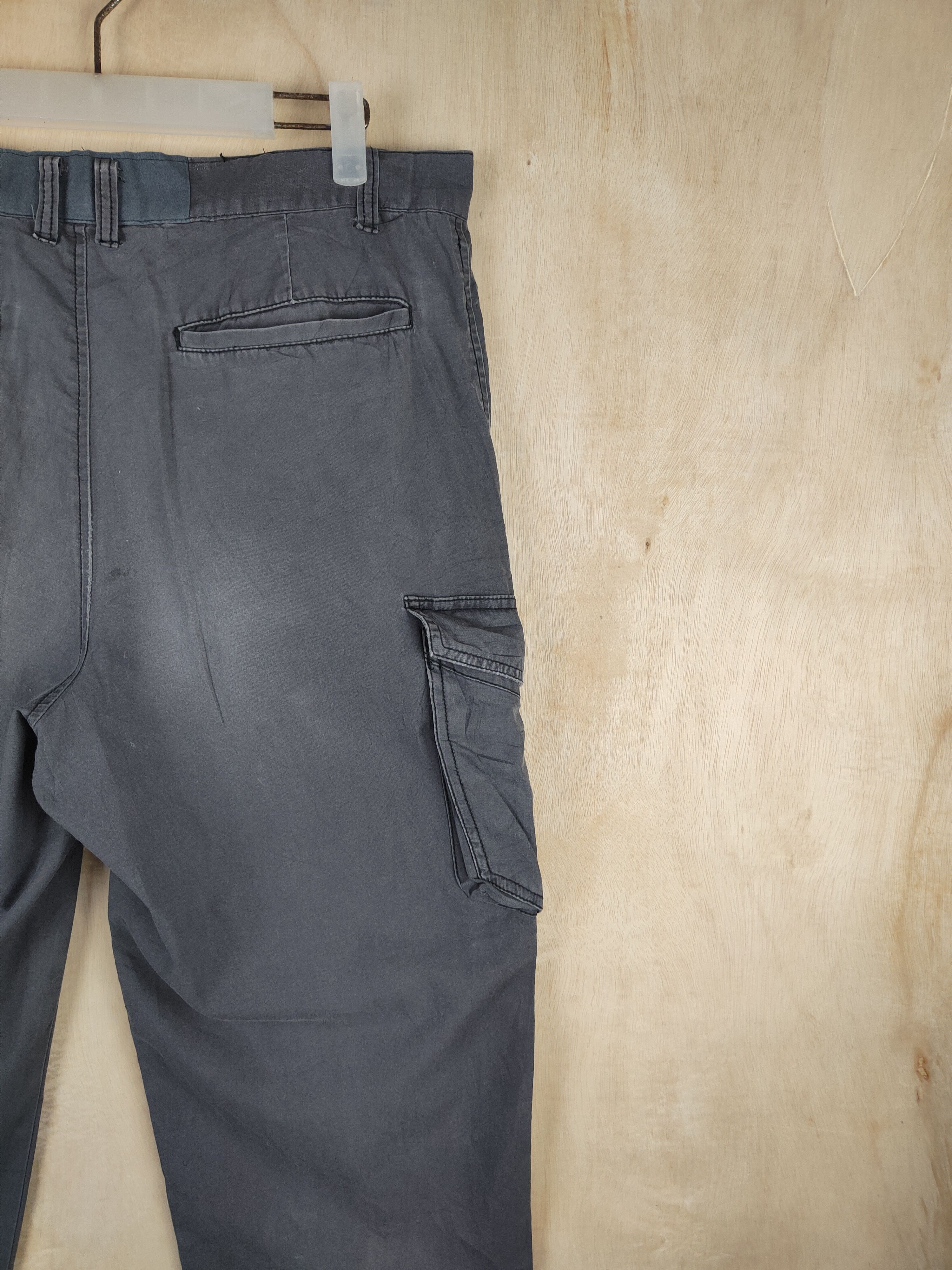 Japanese Brand G.Ground Gray Faded Multipocket Tactical Cargo Pants #S2456 Size US 34 / EU 50 - 10 Thumbnail