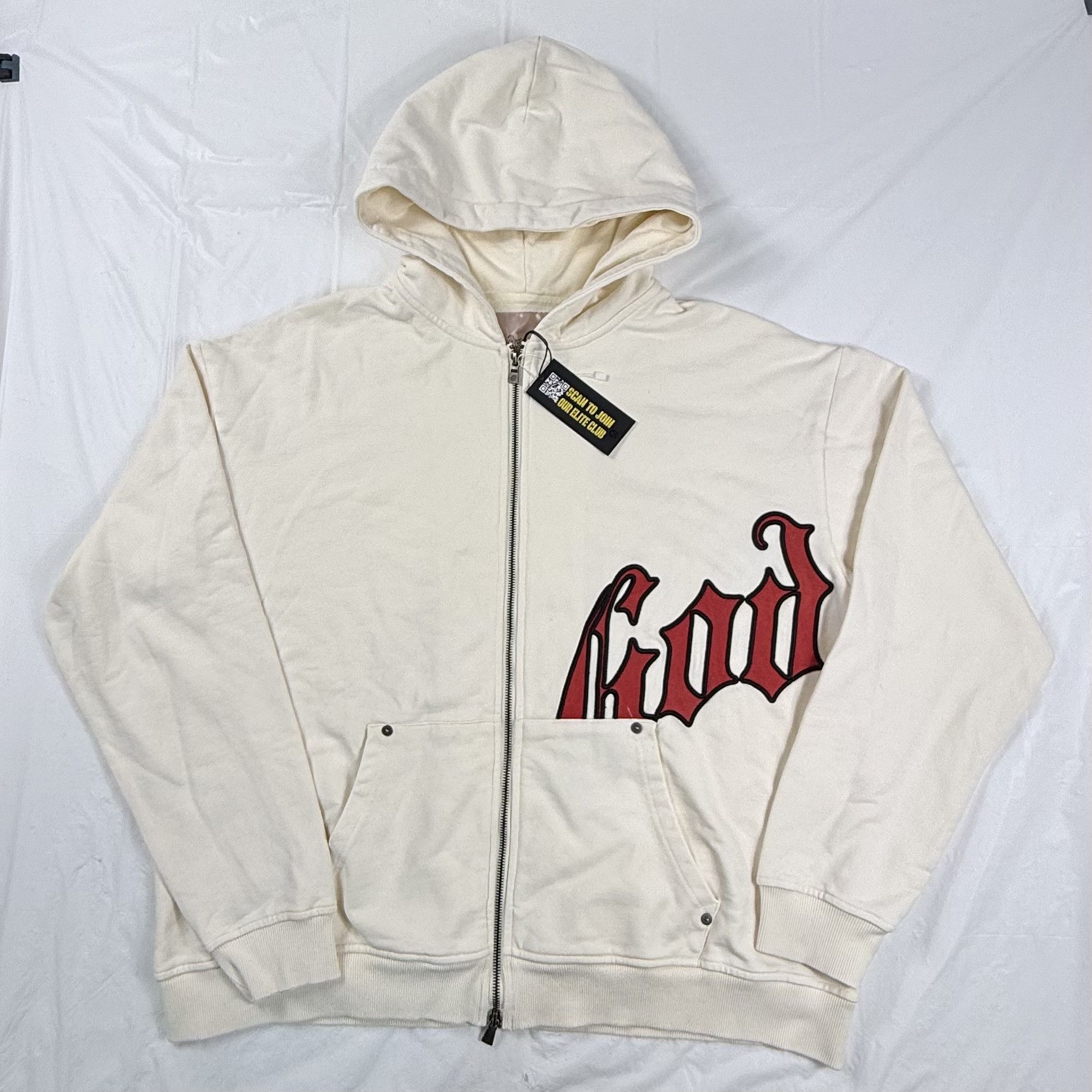 Godspeed Godspeed Athleisure Cream Full Zip Hoodie XL Size US XL / EU 56 / 4 - 1 Thumbnail