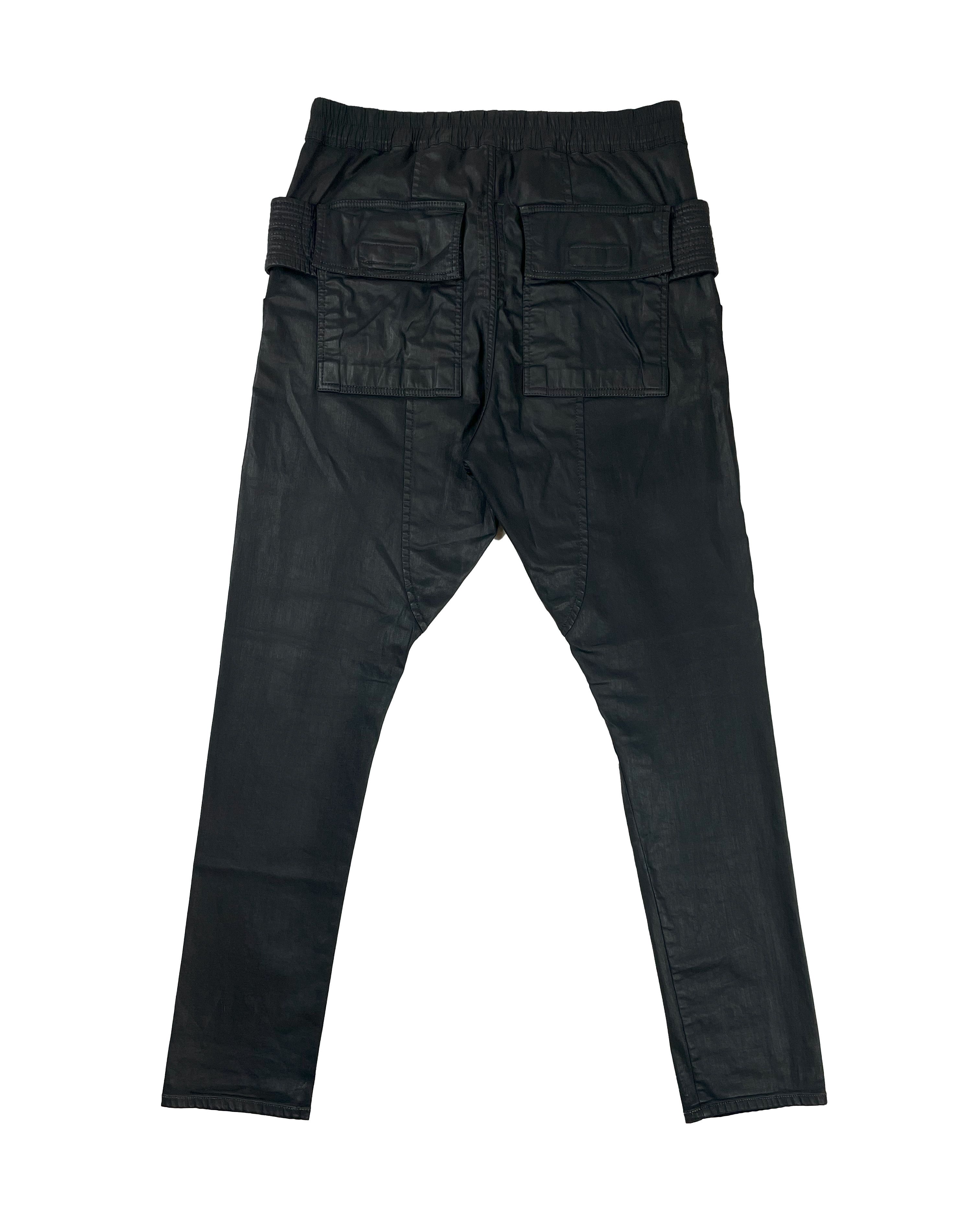 Rick Owens Rick Owens SBW Creatch Cargo Pants Black Wax SS19 Size US 34 / EU 50 - 2 Thumbnail