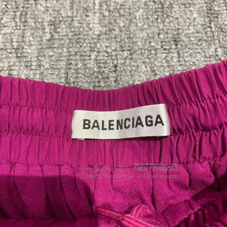 Balenciaga Balenciaga Purple Double Hook Shorts Size 33" - 4 Thumbnail