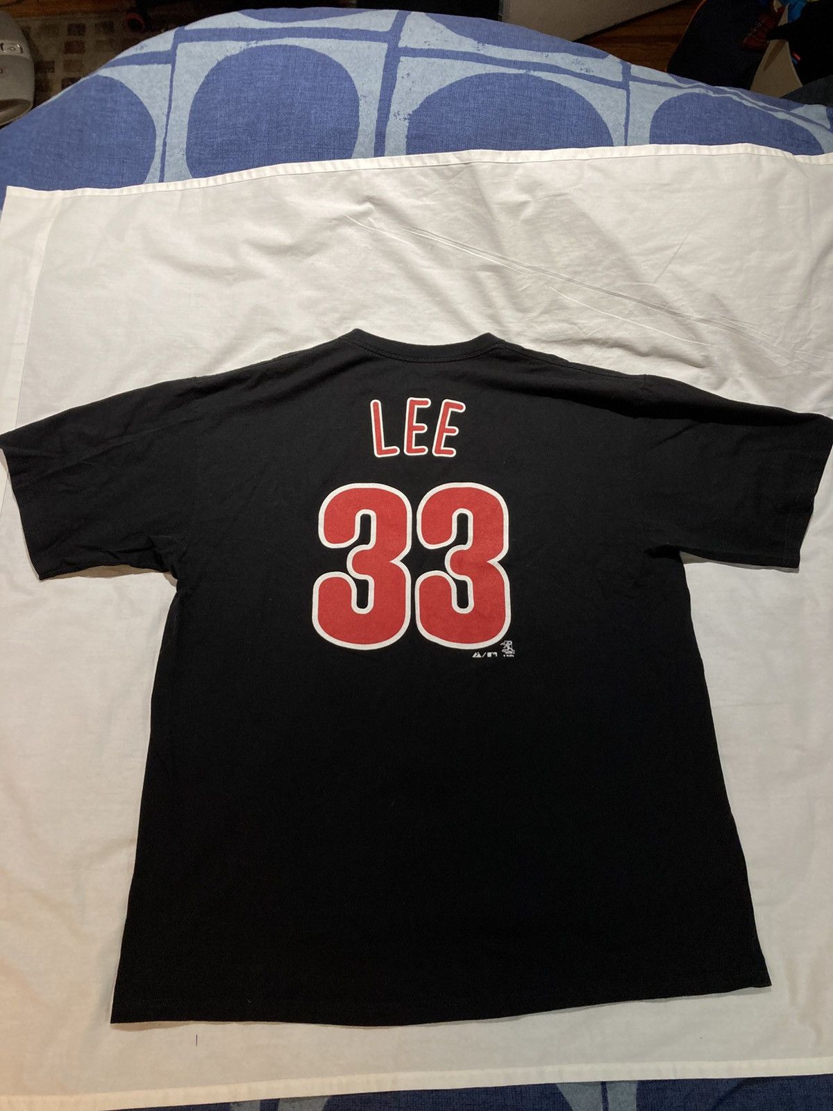 Majestic Philadelphia Phillies Cliff Lee Jersey Shirt, Men’s size XL Size US XL / EU 56 / 4 - 1 Thumbnail